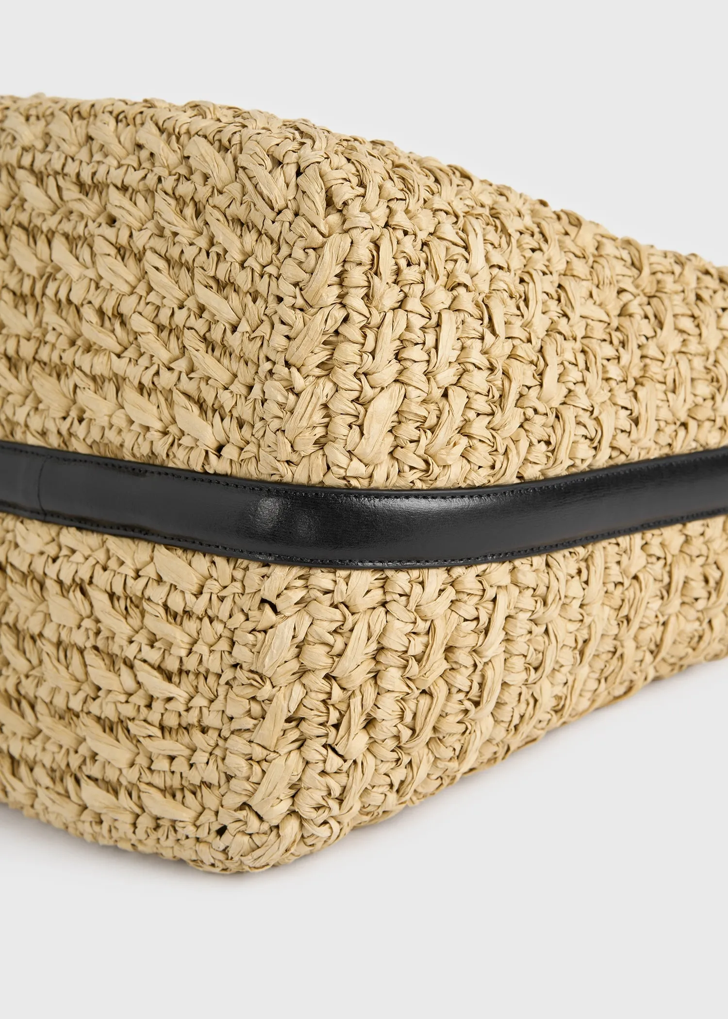 Medium belted paper raffia tote natural sold by Toteme product image thumbnail 5