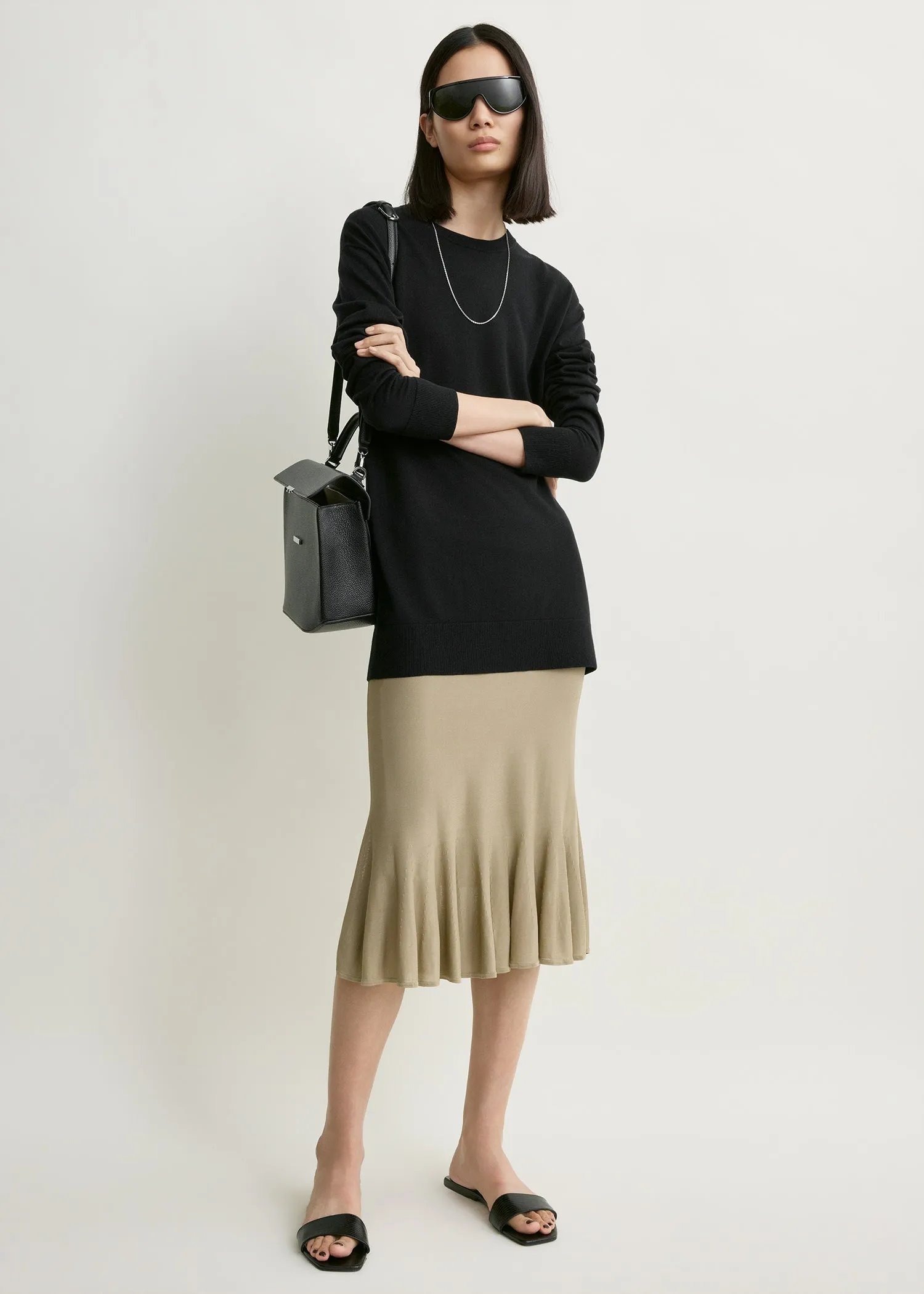 Fluted knit skirt desert sold by Toteme product image thumbnail 2