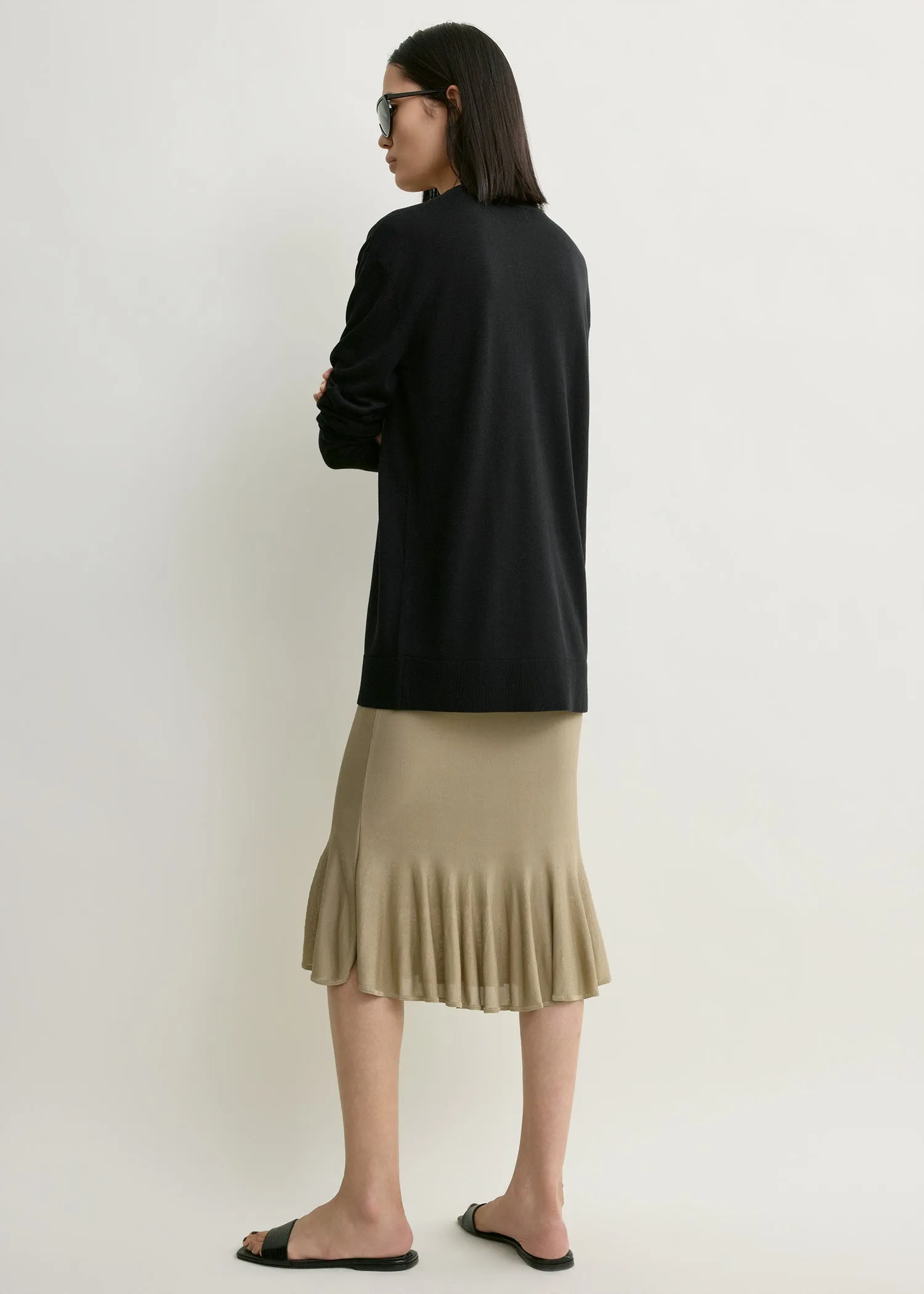 Fluted knit skirt desert sold by Toteme product image thumbnail 3