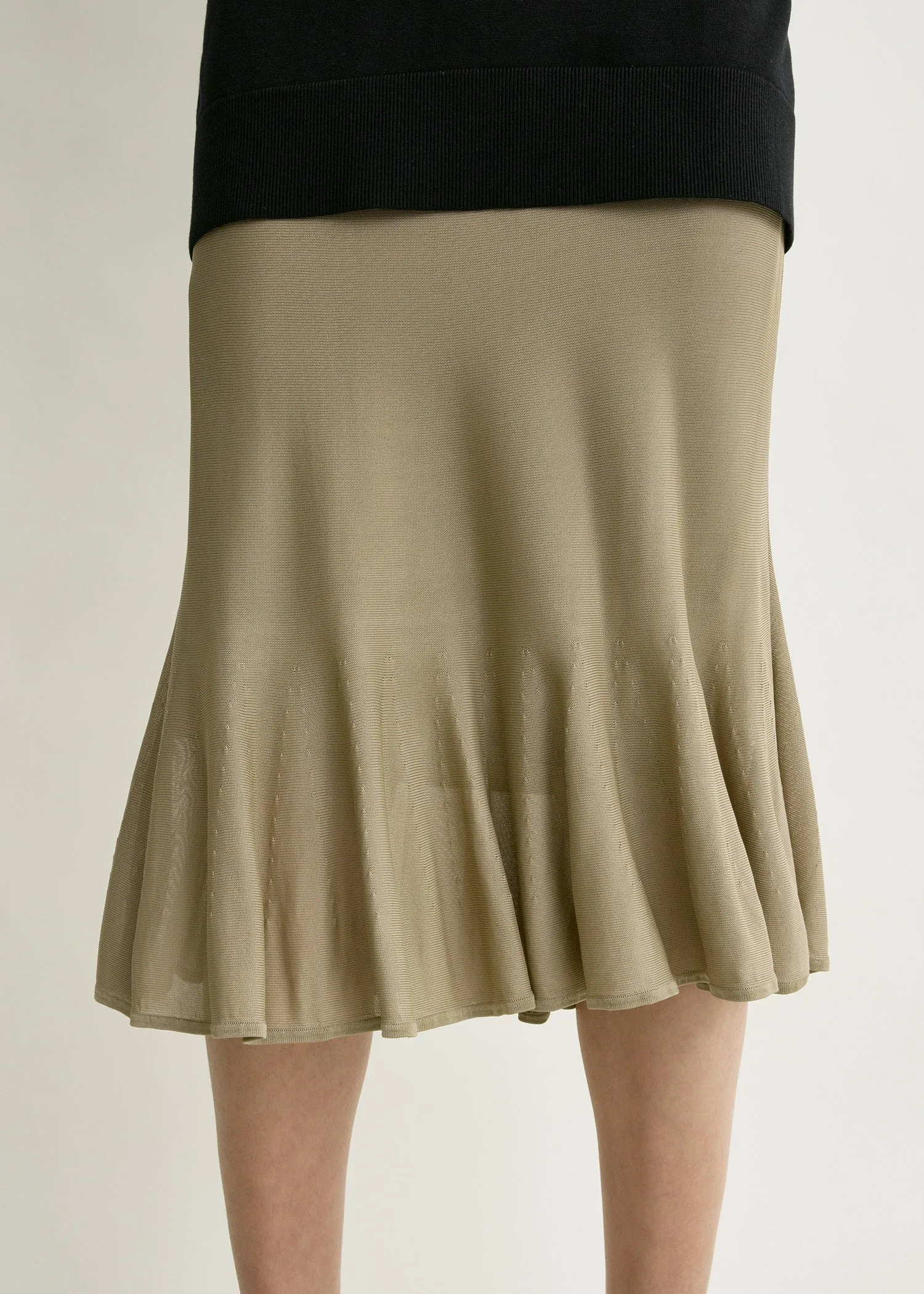Fluted knit skirt desert sold by Toteme product image thumbnail 4