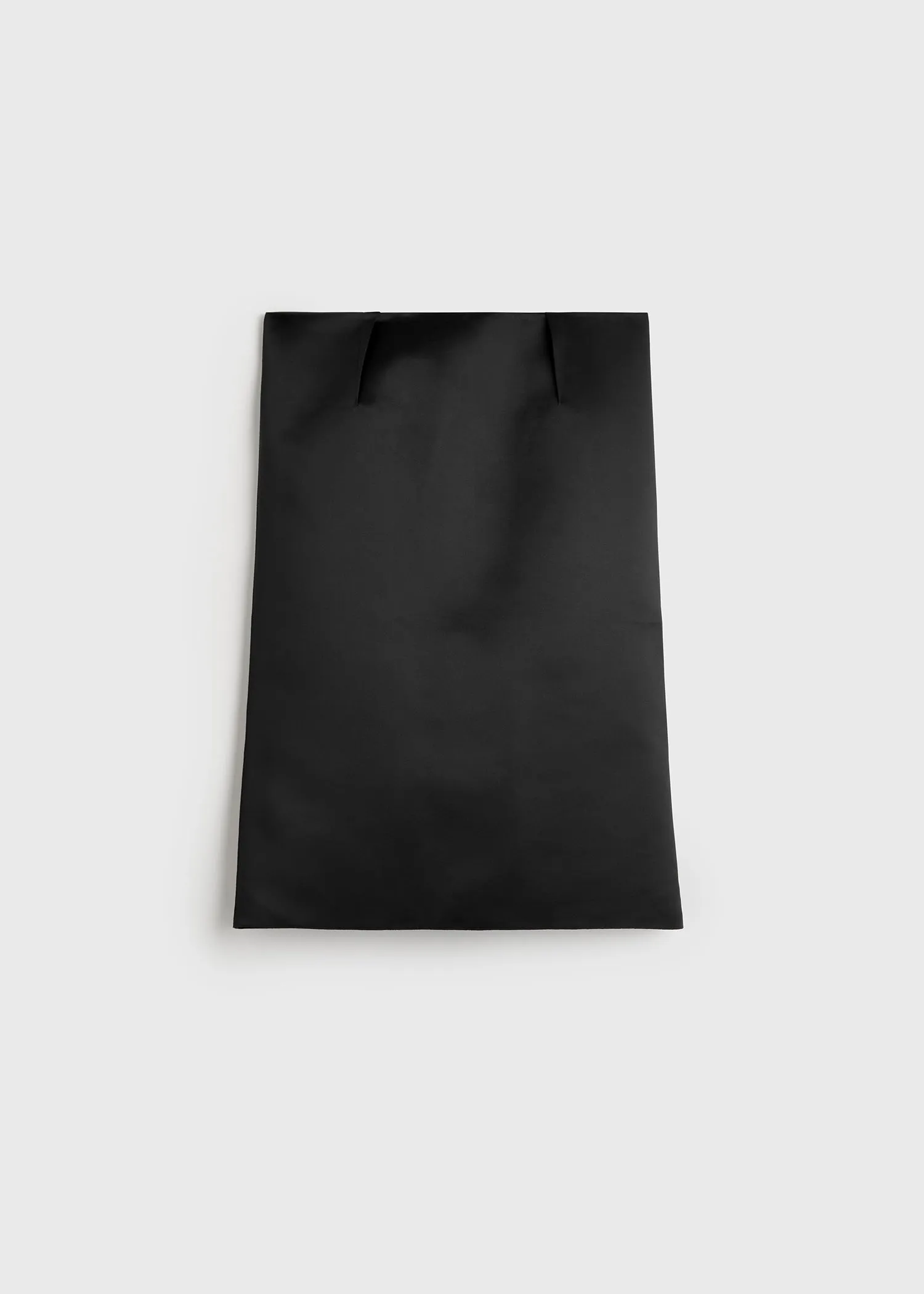 Duchess satin pencil skirt black sold by Toteme product image thumbnail 5