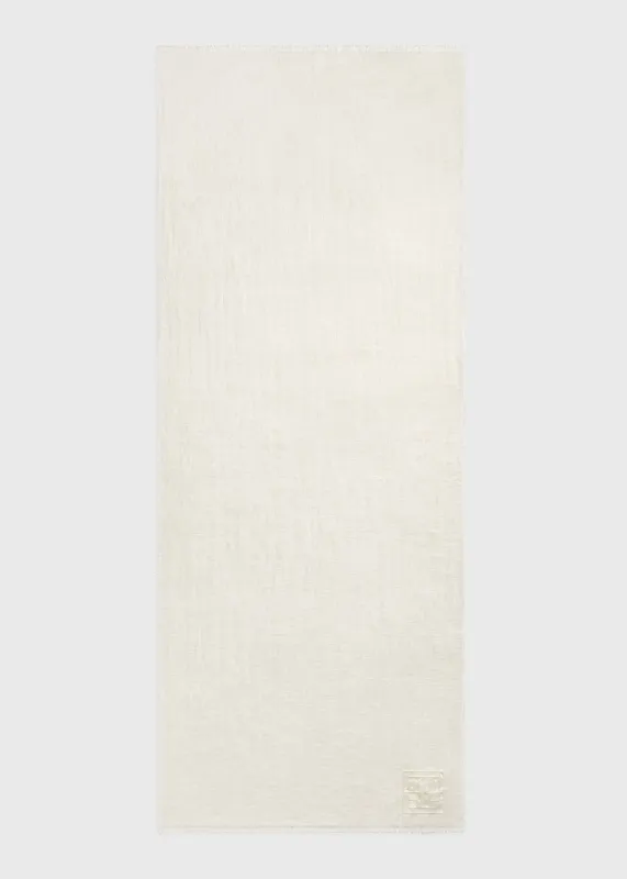 Linen sarong white made by Toteme