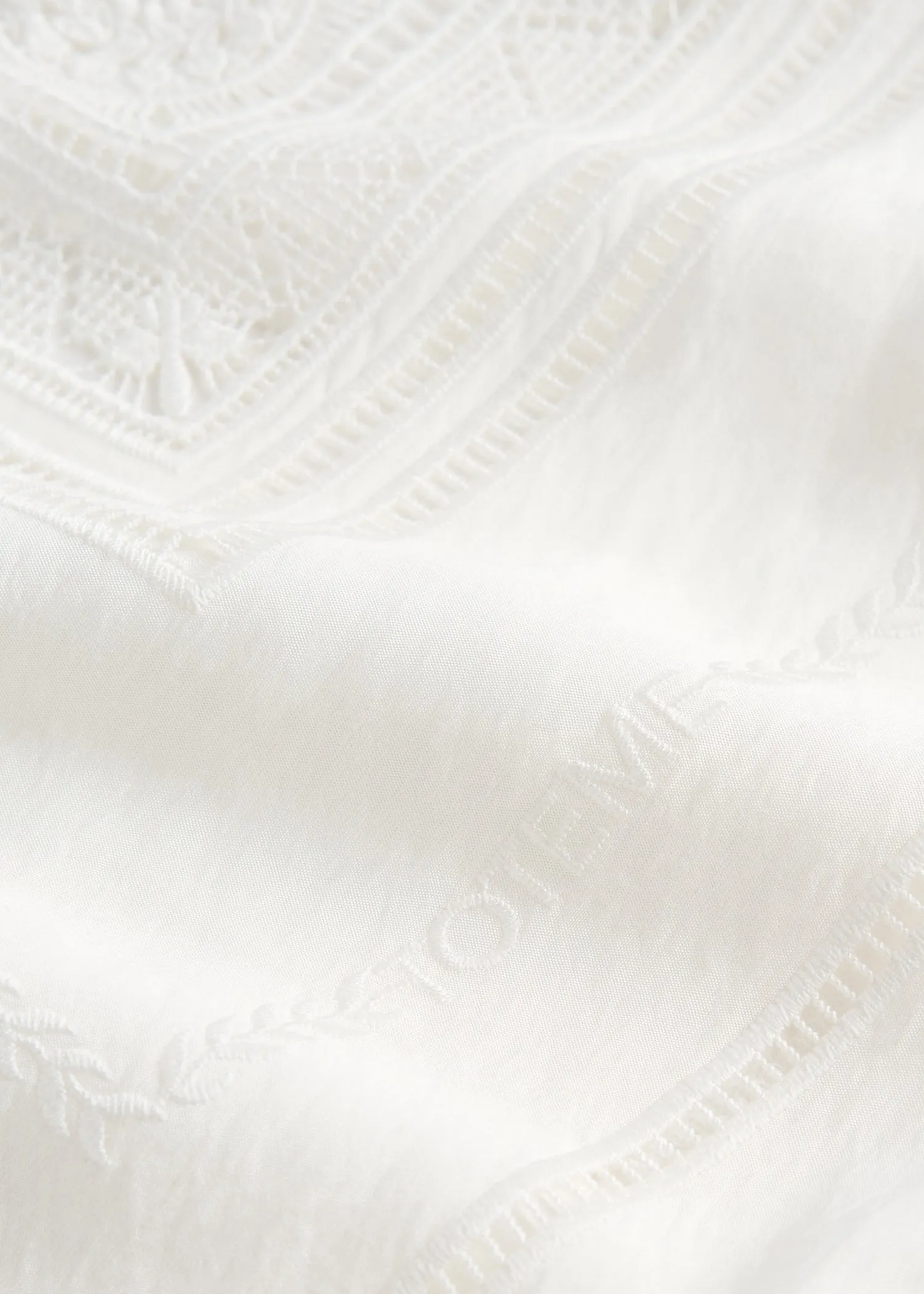 Lace scarf white sold by Toteme product image thumbnail 4