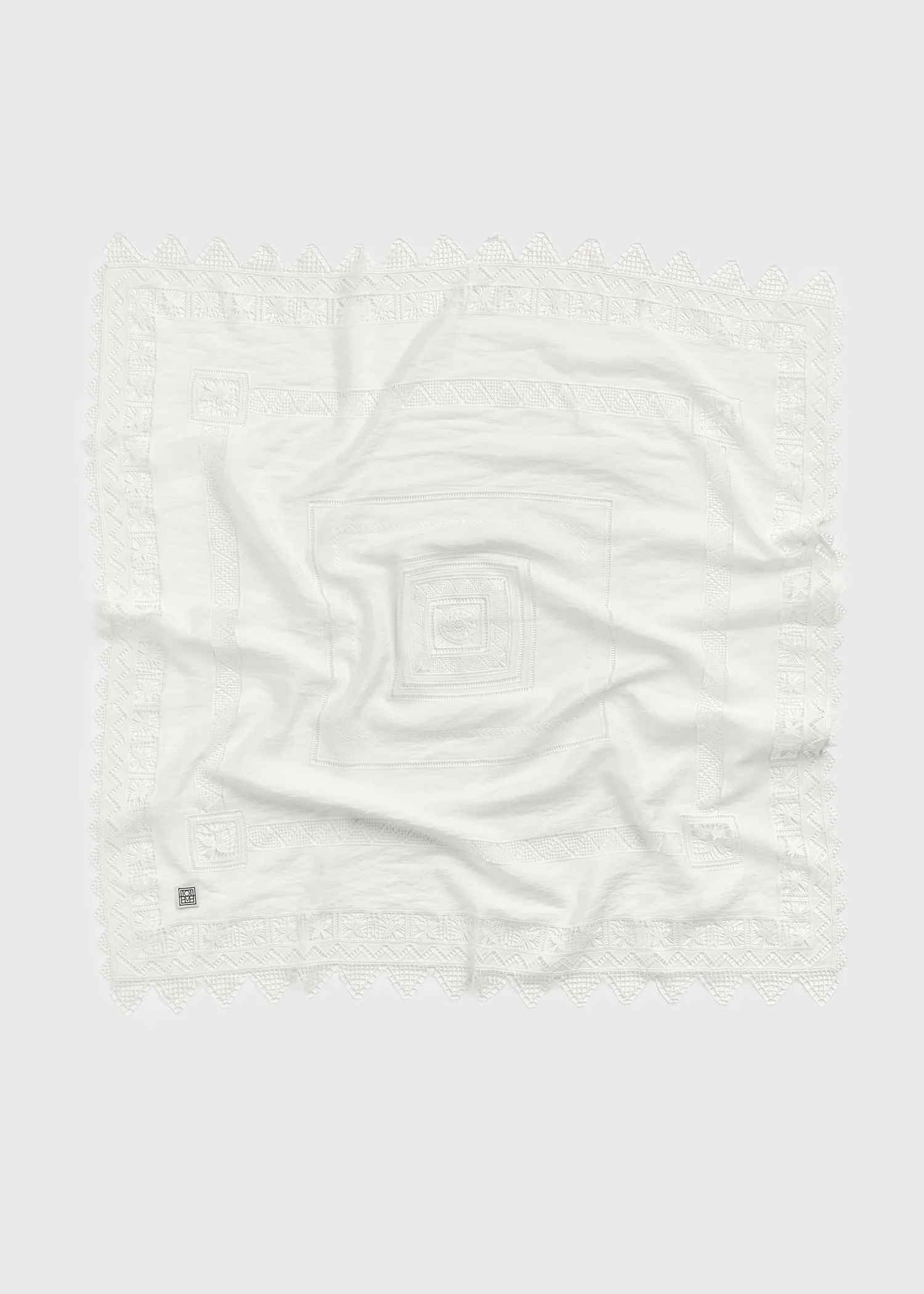 Lace scarf white sold by Toteme product image thumbnail 5