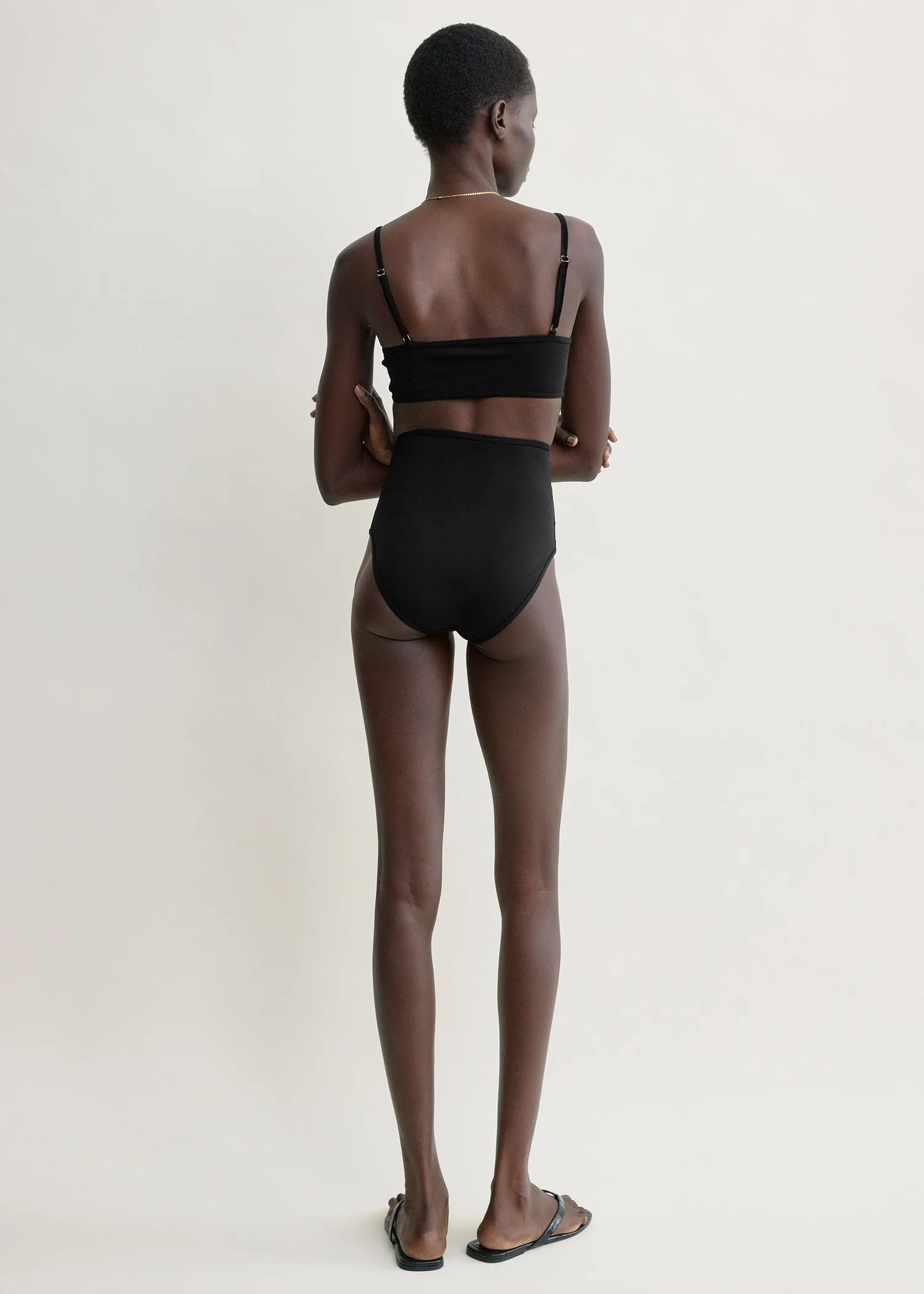 Balconette bikini top black sold by Toteme product image thumbnail 3
