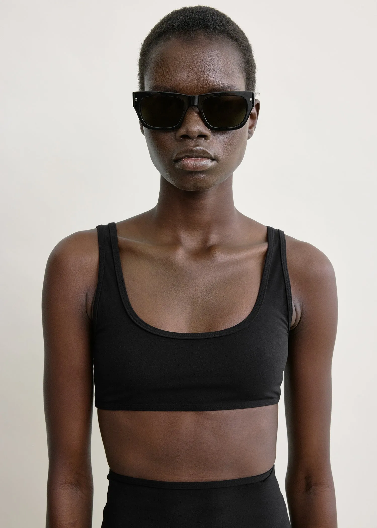 U-neck bikini top black sold by Toteme product image thumbnail 4