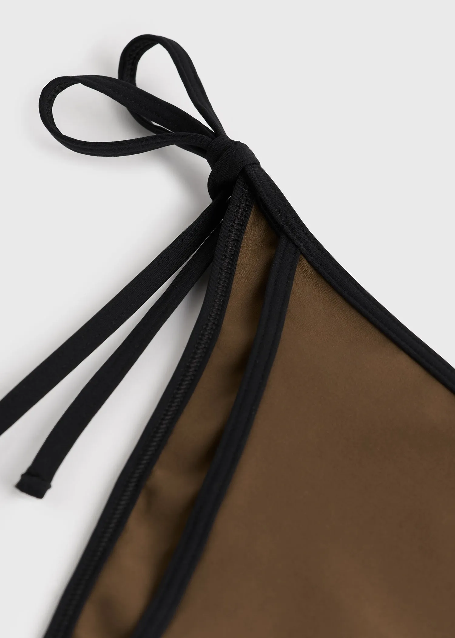Stripe tie bikini bottoms walnut sold by Toteme product image thumbnail 5