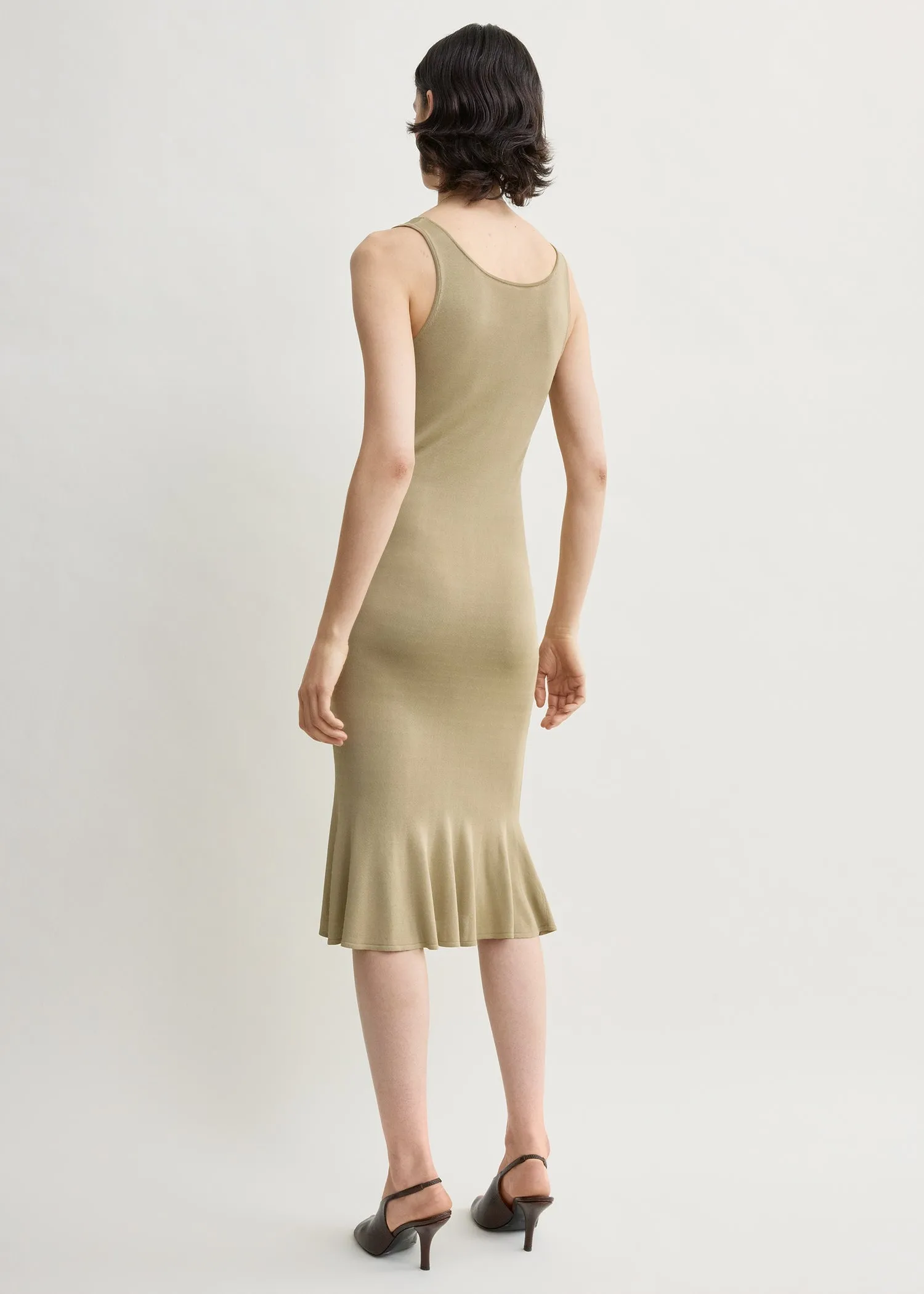 Fluted hem dress desert sold by Toteme product image thumbnail 3