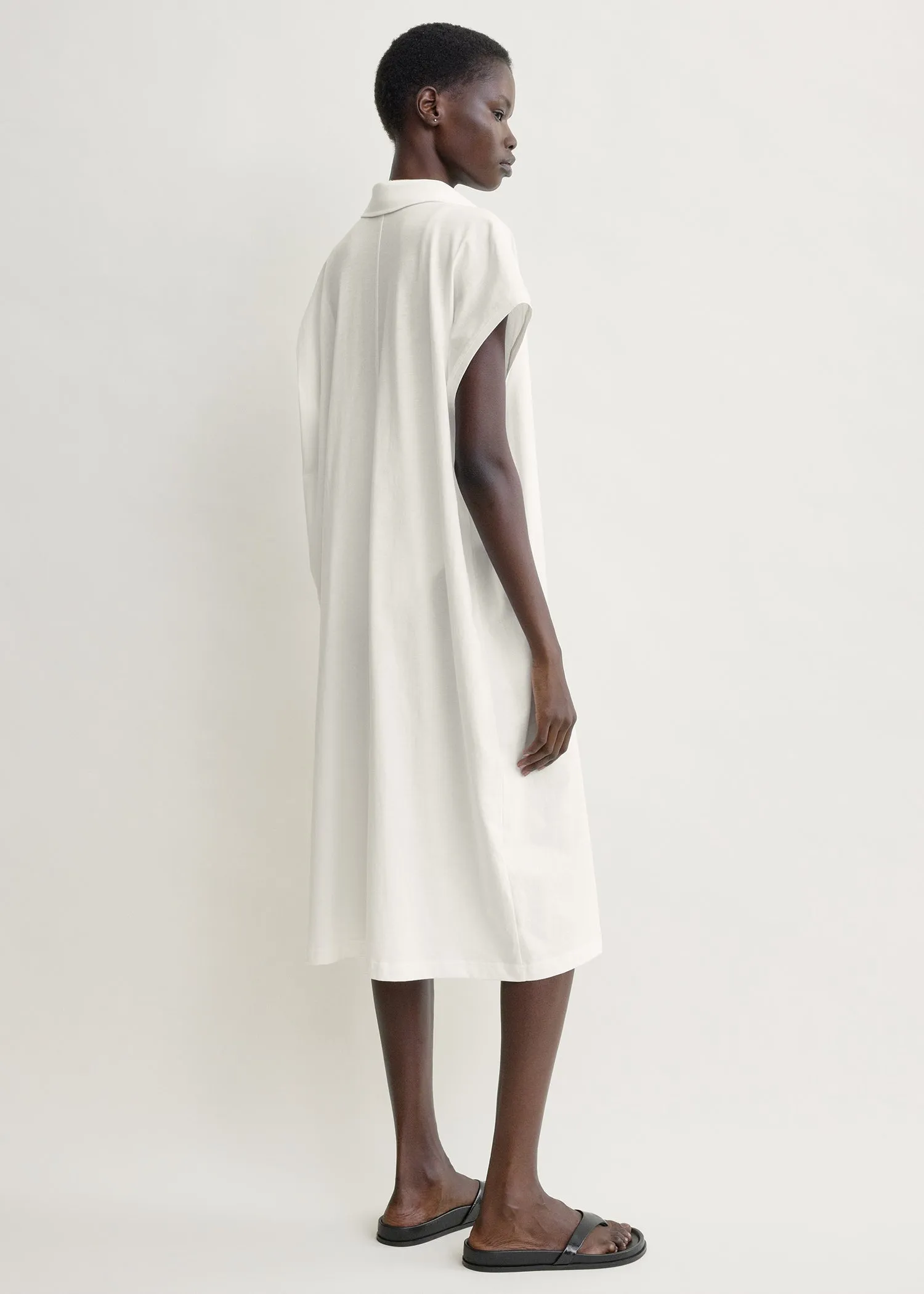 Jersey shirtdress off-white sold by Toteme product image thumbnail 3
