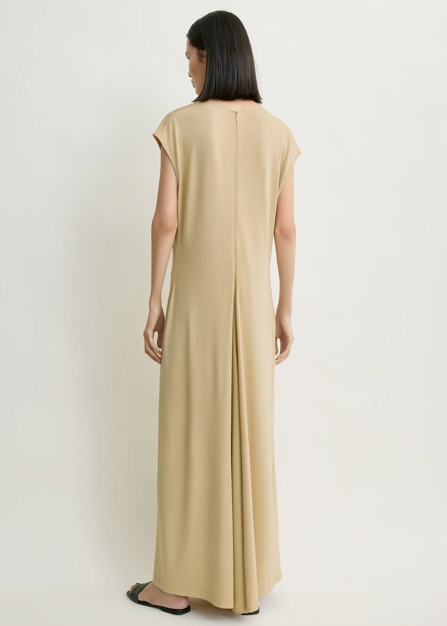 V-neck jersey dress chai sold by Toteme product image thumbnail 3