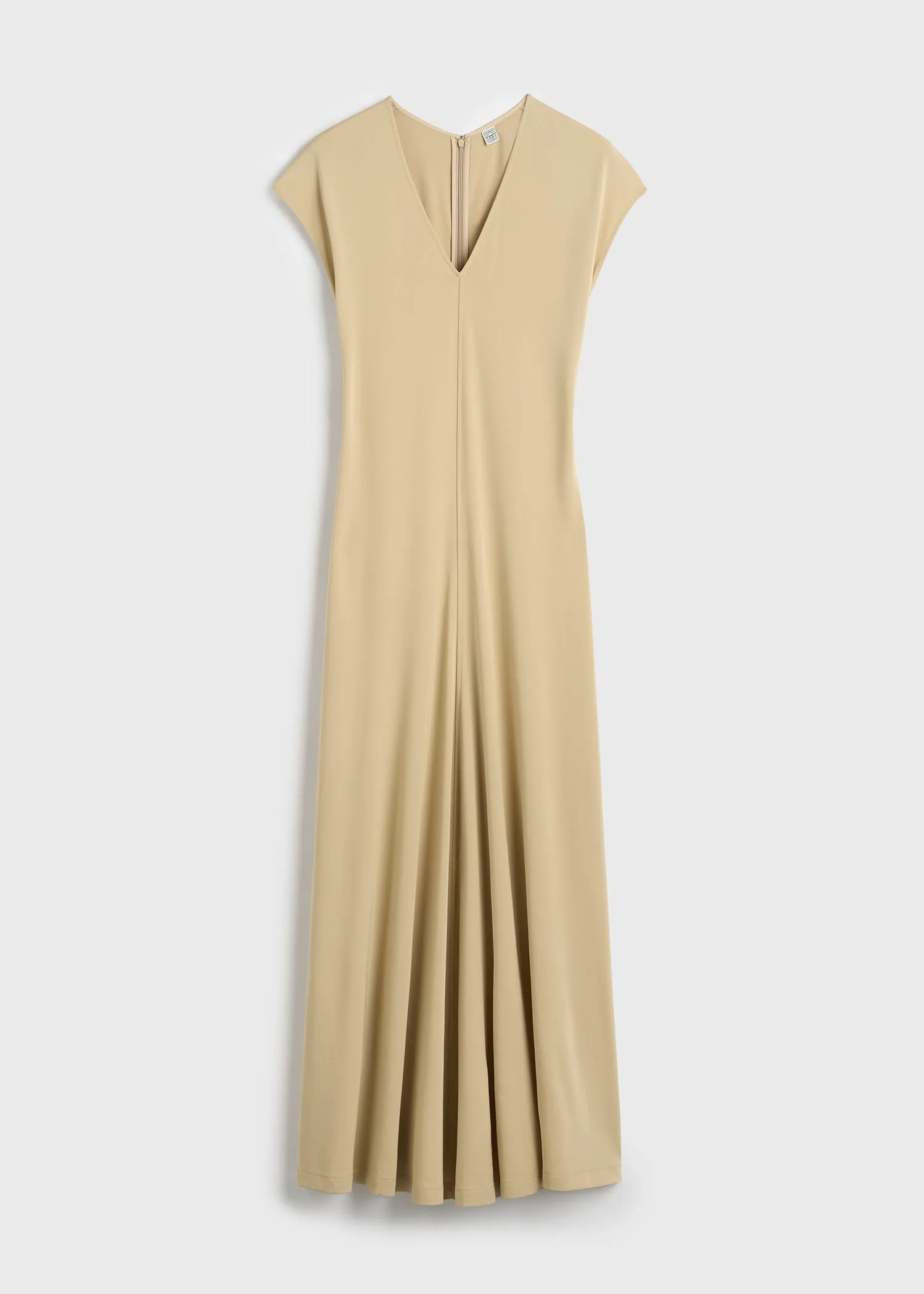 V-neck jersey dress chai sold by Toteme product image thumbnail 5