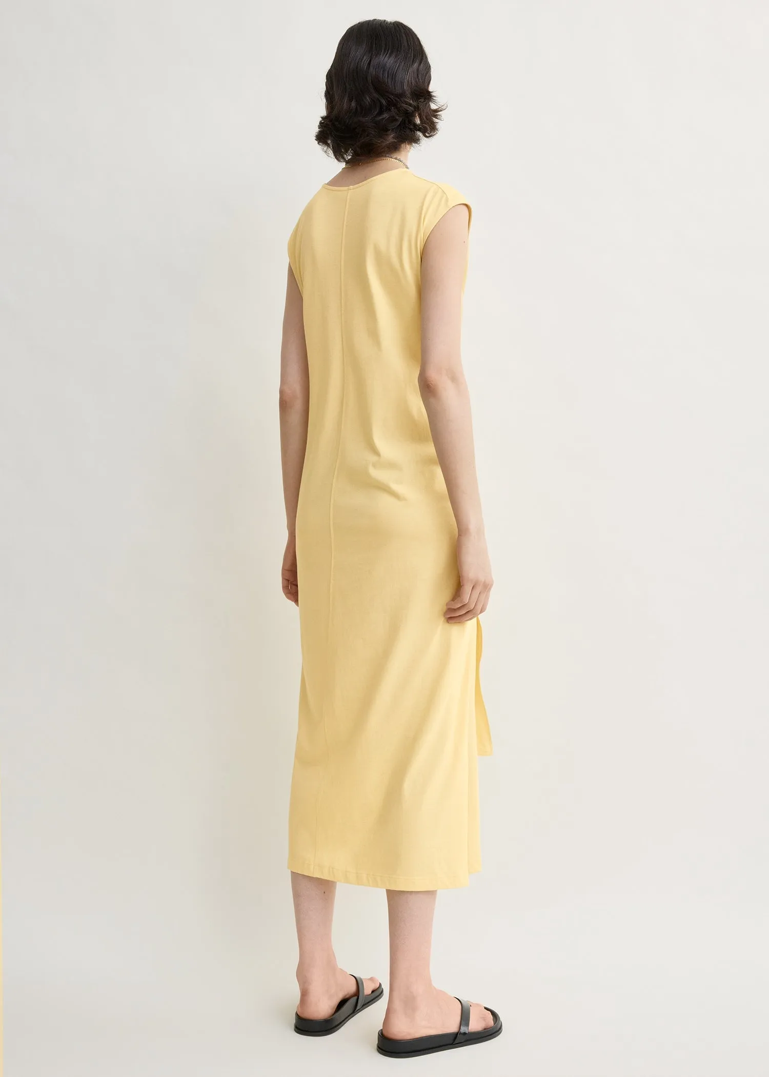 Tie-waist jersey dress buttercup sold by Toteme product image thumbnail 3