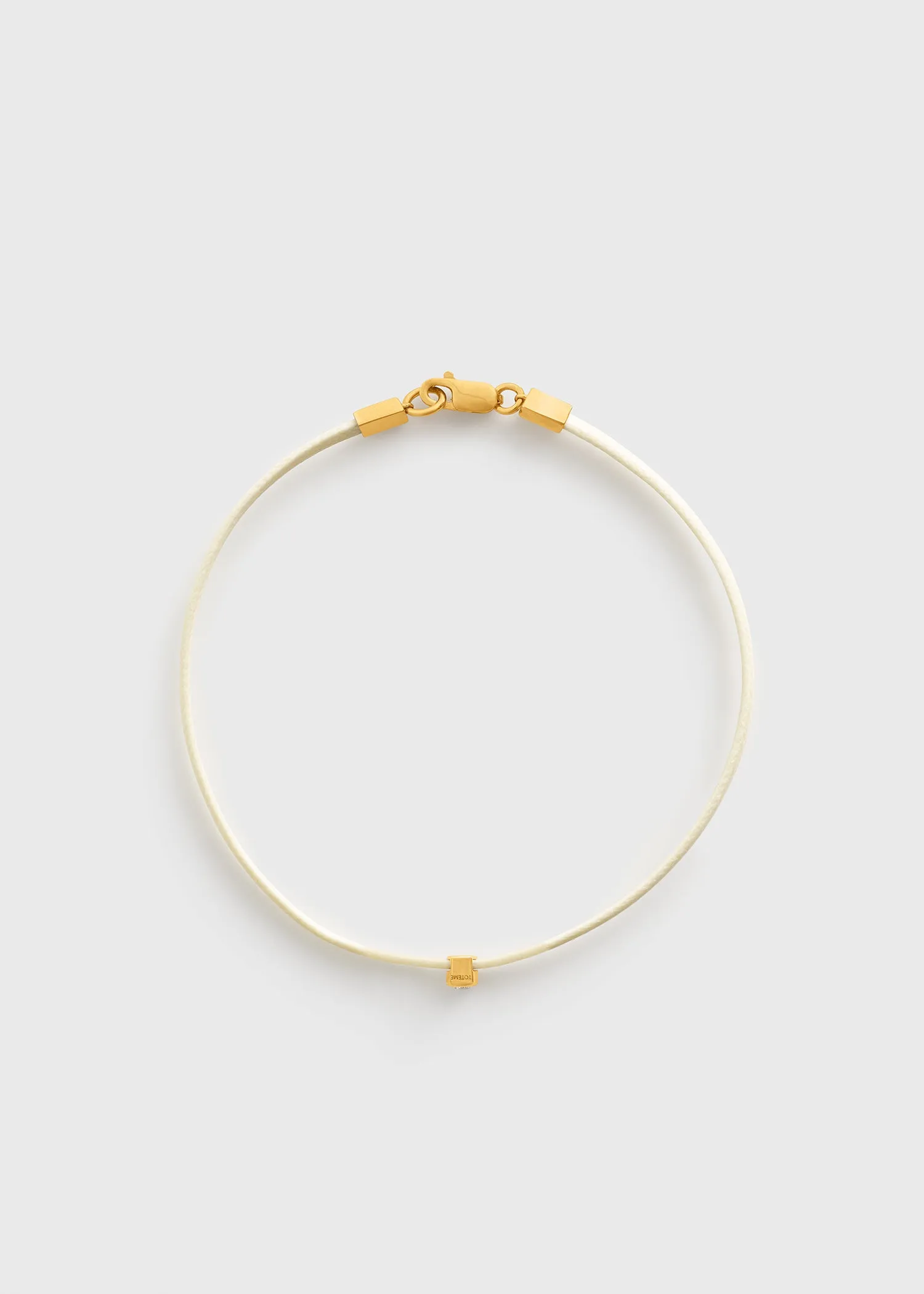 Mini diamond bracelet white/gold sold by Toteme product image thumbnail 5
