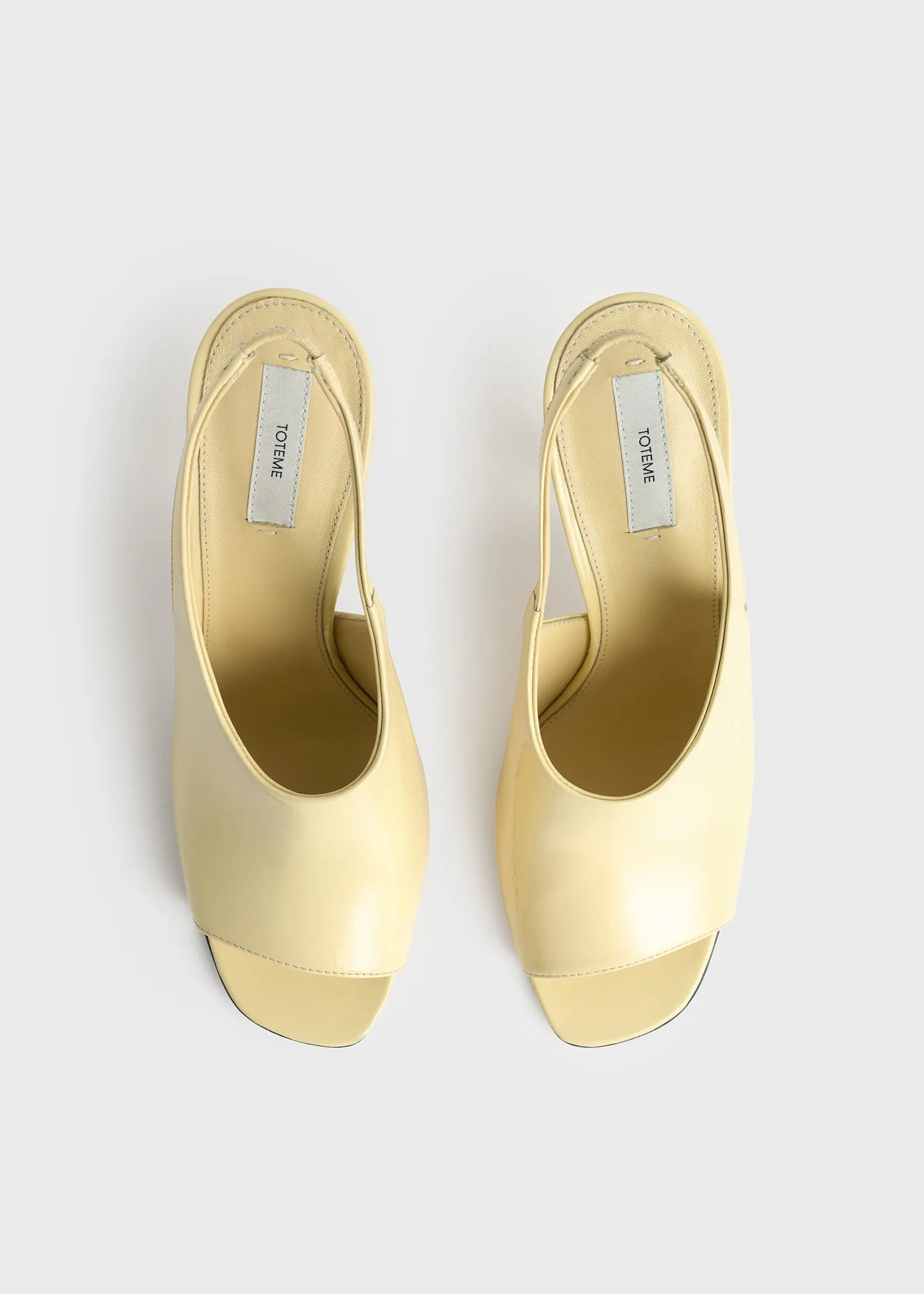 Contour naplack slingbacks buttercup sold by Toteme product image thumbnail 4