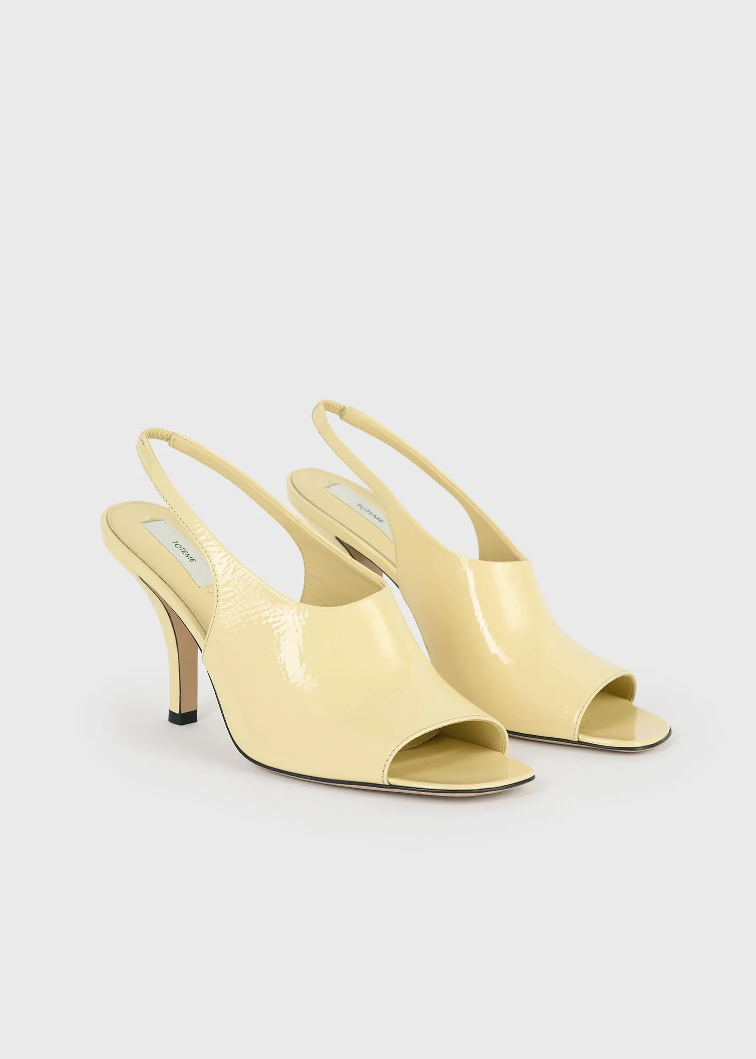 Contour naplack slingbacks buttercup sold by Toteme product image thumbnail 5