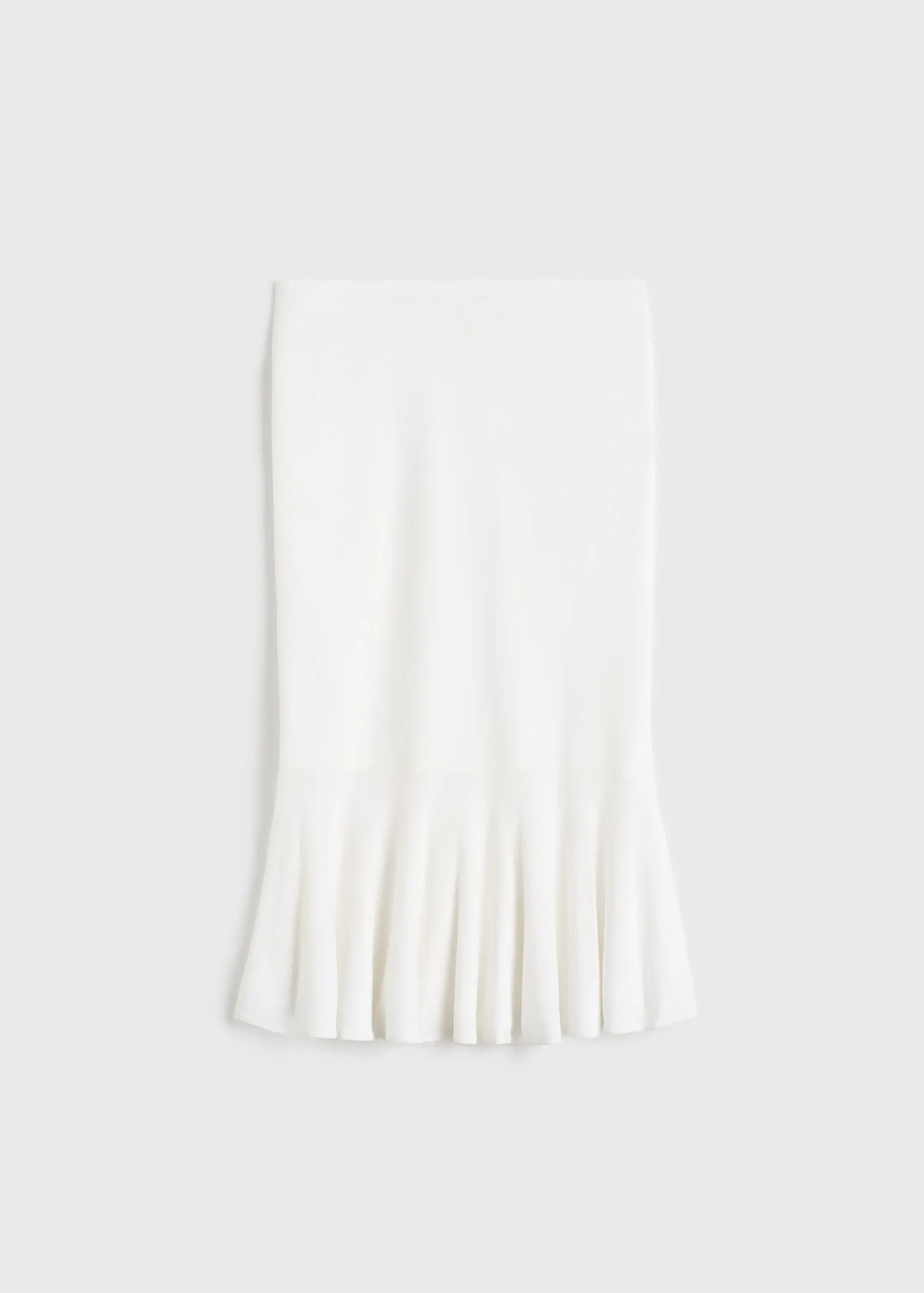 Fluted knit skirt optic white sold by Toteme product image thumbnail 5