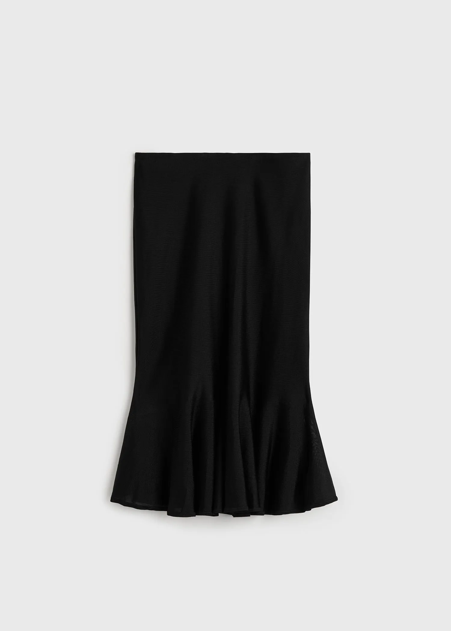 Fluted knit skirt black sold by Toteme product image thumbnail 5