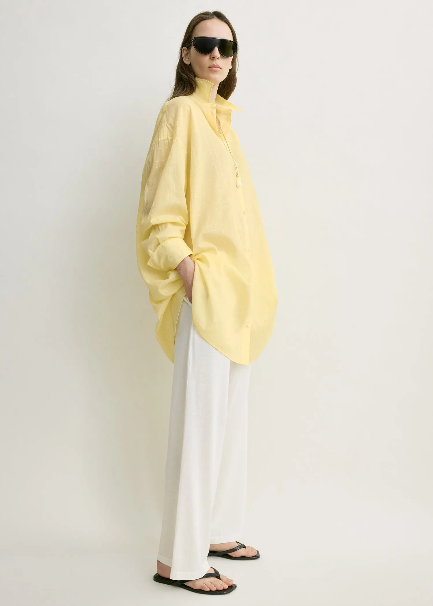 Long summer shirt buttercup sold by Toteme product image thumbnail 2