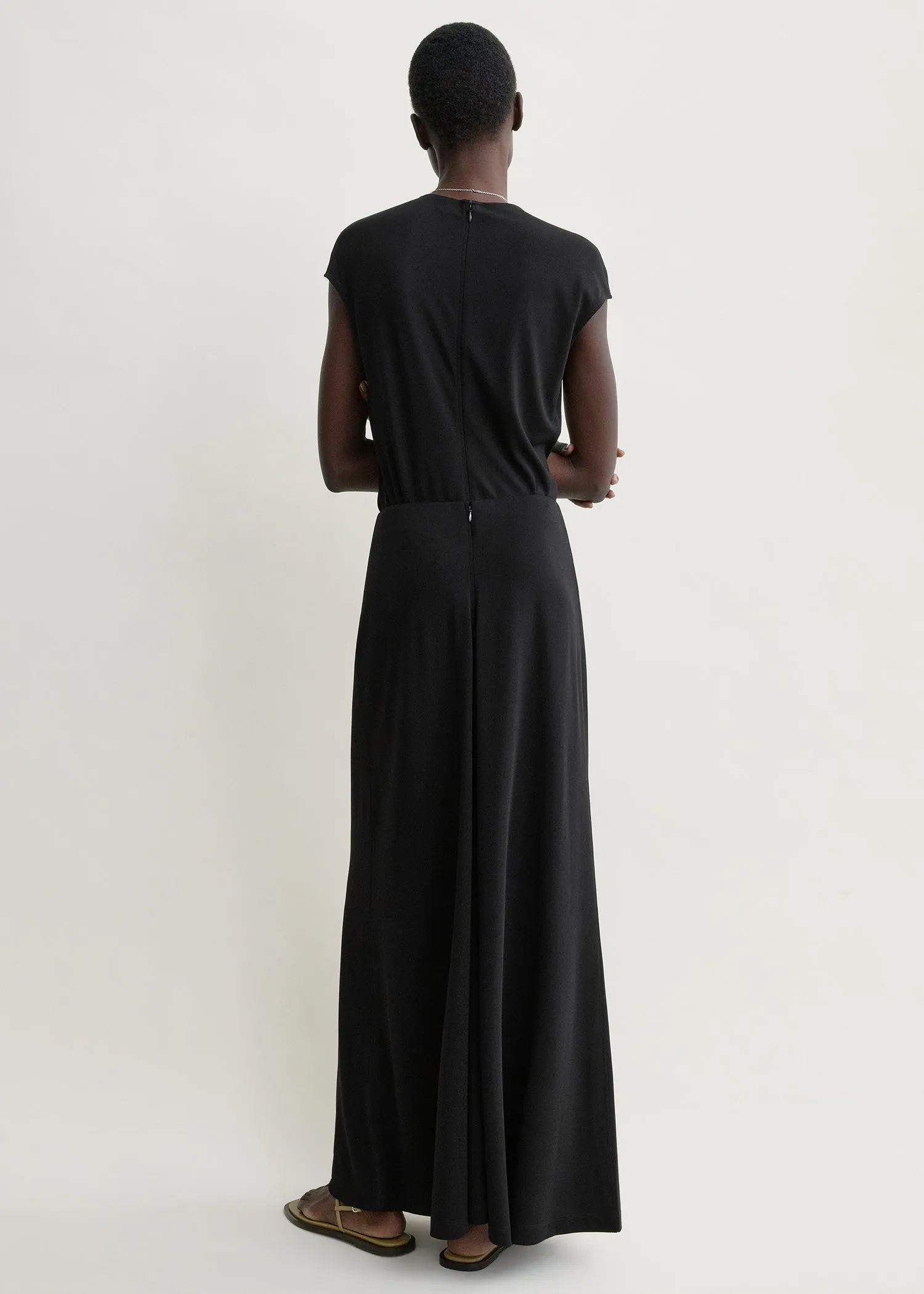 Flared jersey skirt black sold by Toteme product image thumbnail 3