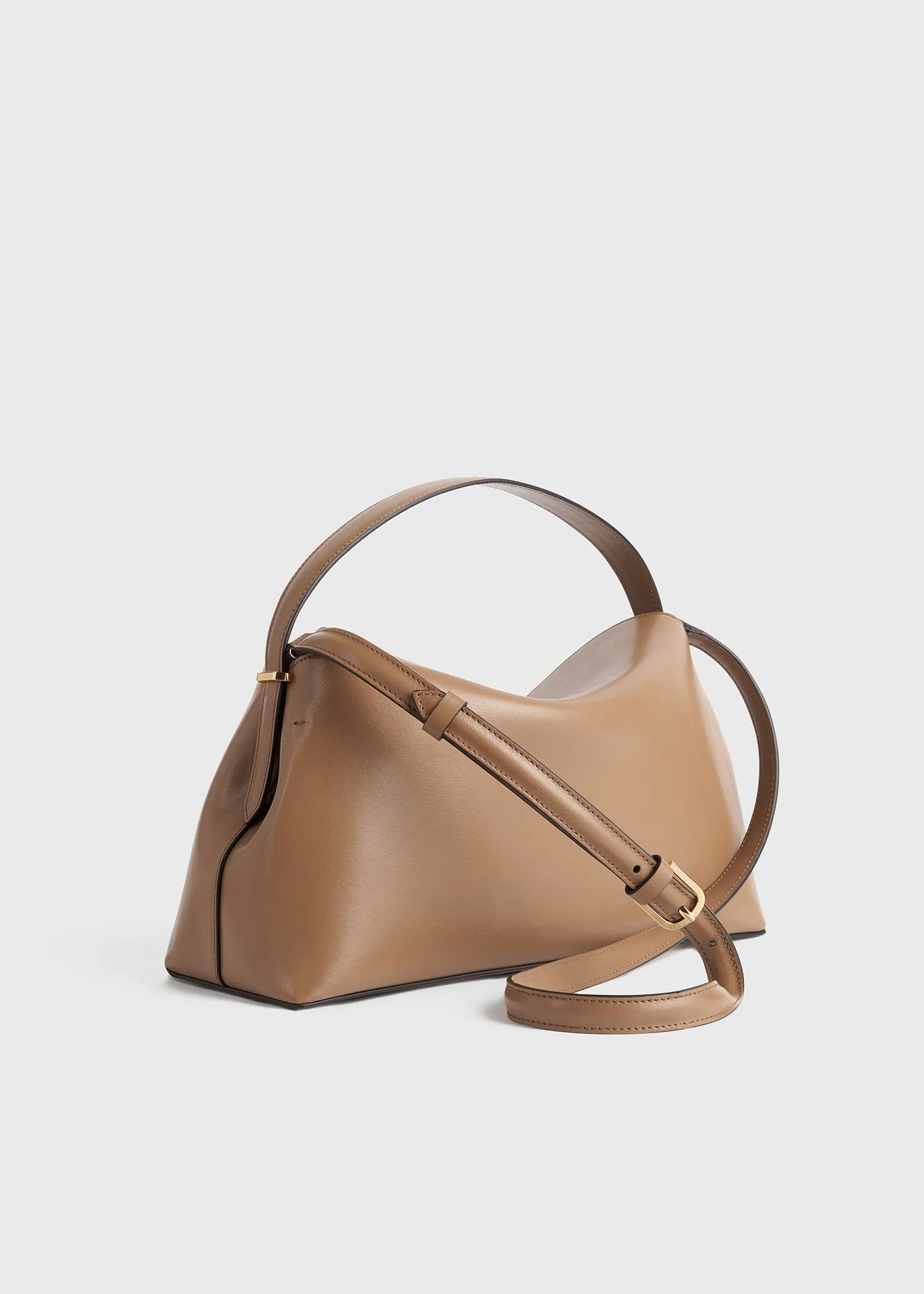 T-lock leather top handle camel sold by Toteme product image thumbnail 4