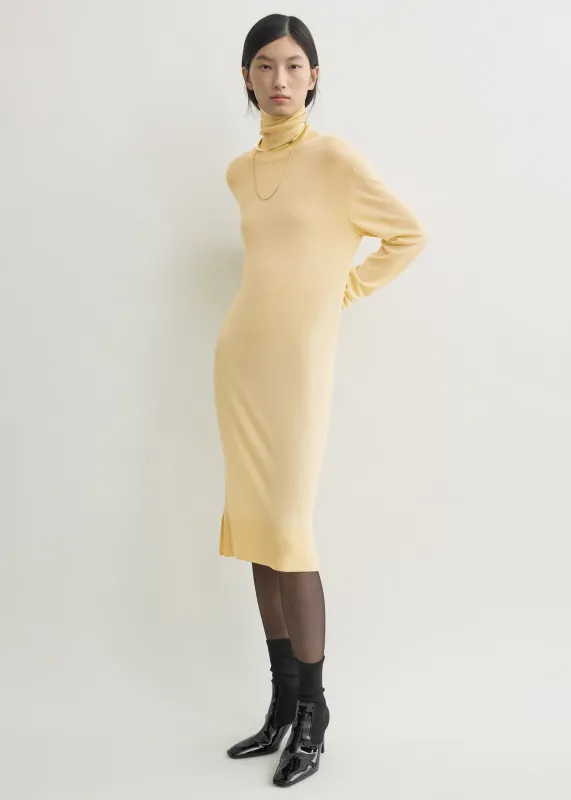 Turtleneck dress champagne petite made by Toteme