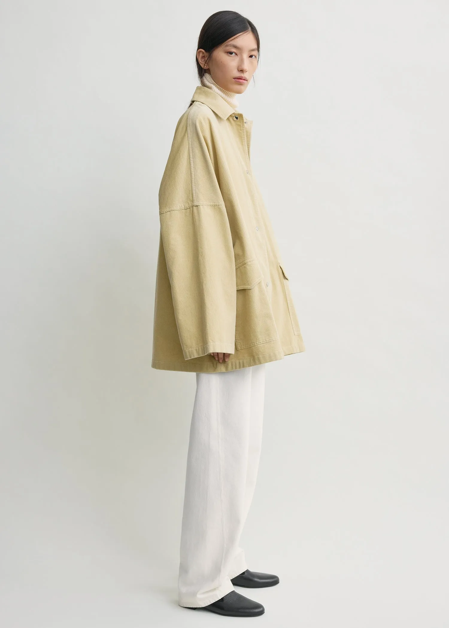 Cord overshirt jacket beige sold by Toteme product image thumbnail 2