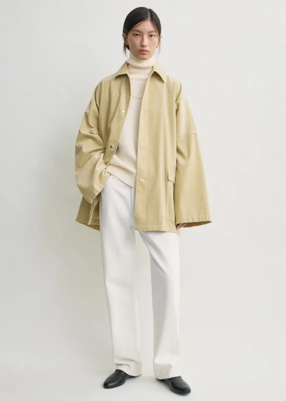 Cord overshirt jacket beige made by Toteme