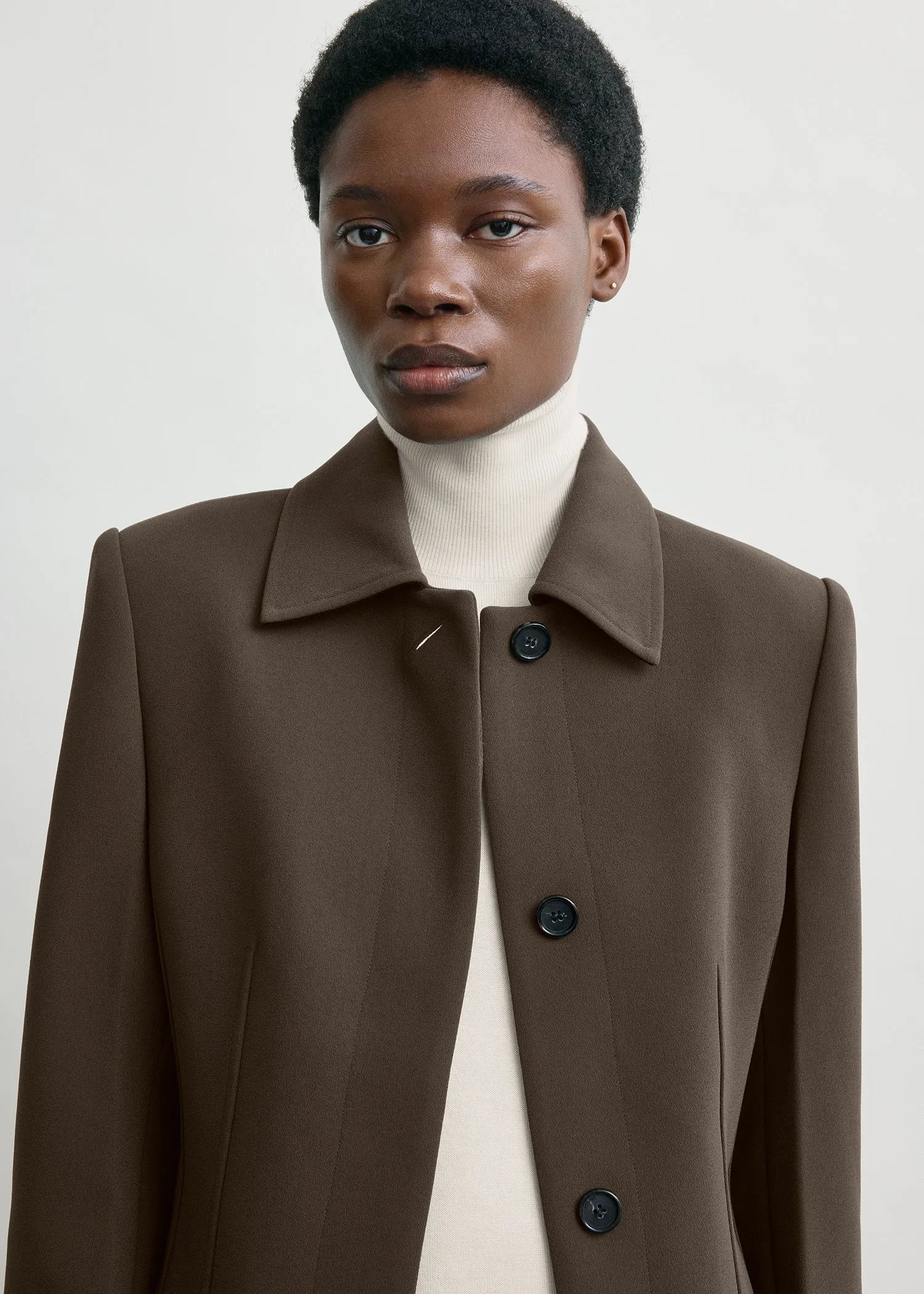 Cinched pocket jacket bark sold by Toteme product image thumbnail 4