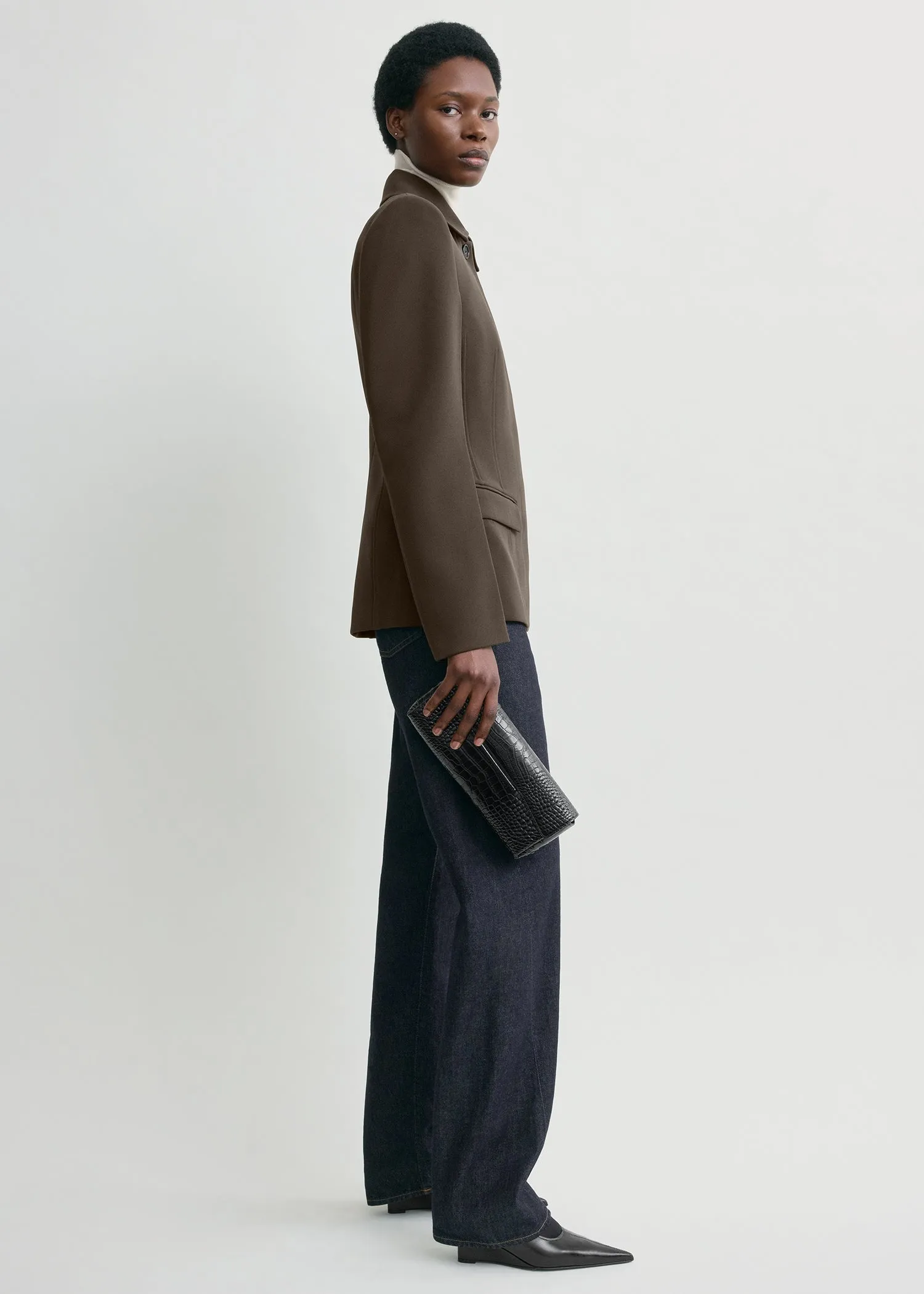 Cinched pocket jacket bark sold by Toteme product image thumbnail 2