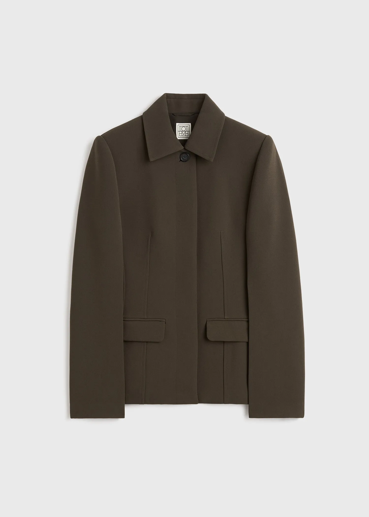 Cinched pocket jacket bark sold by Toteme product image thumbnail 5