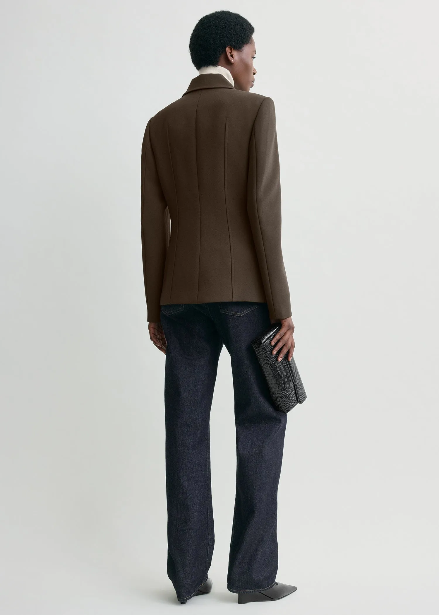 Cinched pocket jacket bark sold by Toteme product image thumbnail 3