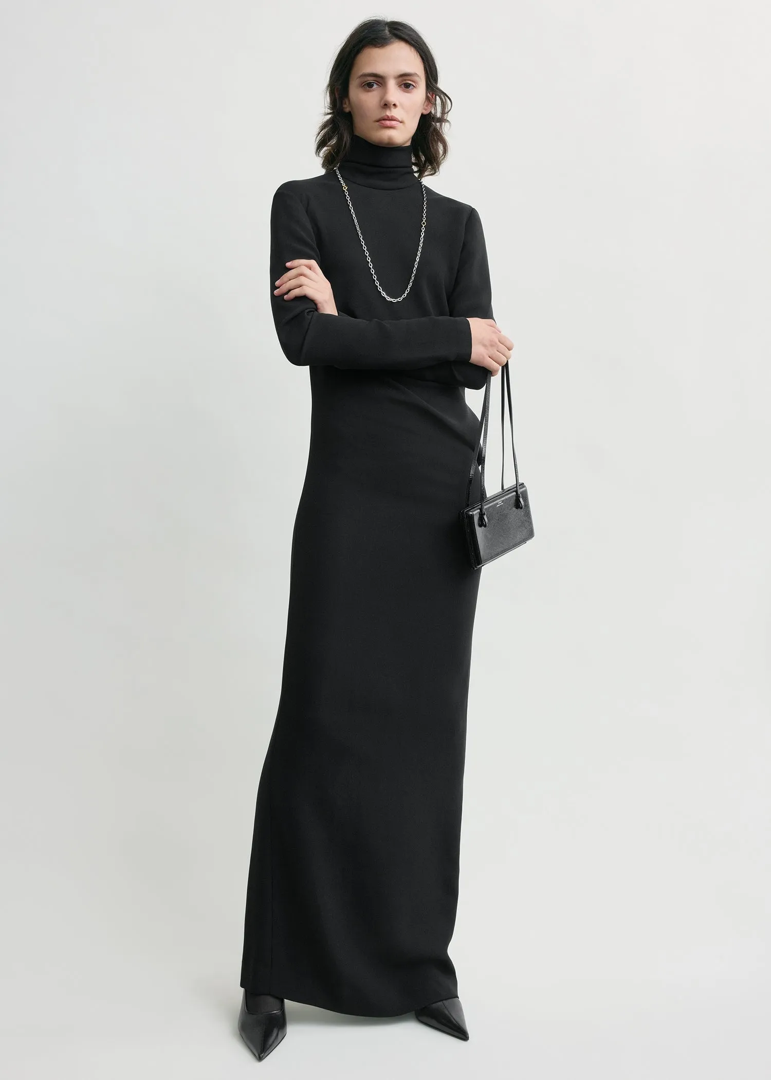 Long twist dress black sold by Toteme