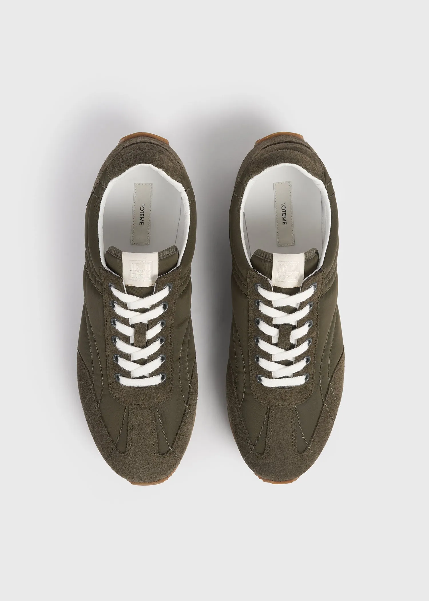 Sport sneakers dark olive sold by Toteme product image thumbnail 4