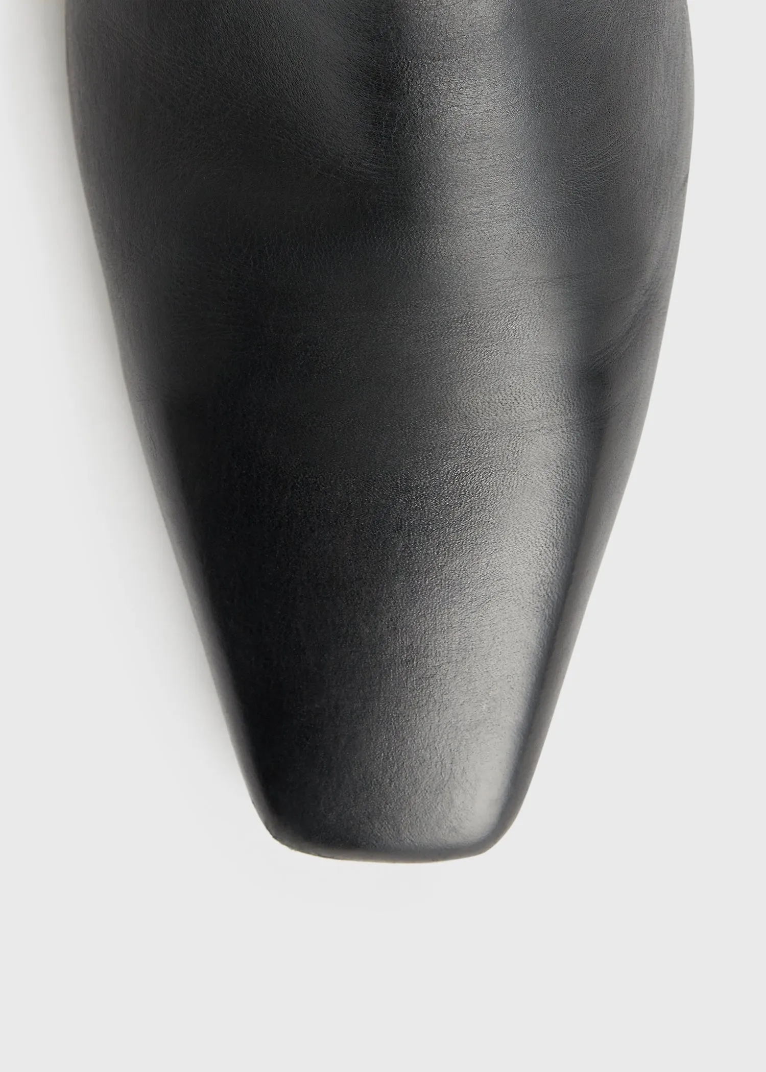 Leather mid-heel boots black sold by Toteme product image thumbnail 5