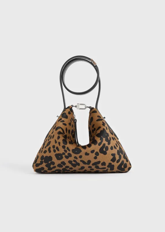 Bevel pony hair wristlet leopard made by Toteme