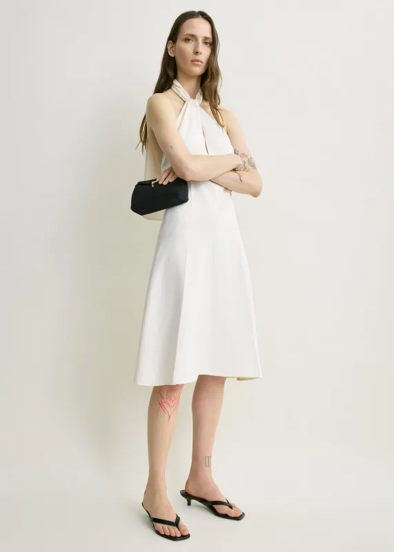 Twist halter dress ecru made by Toteme