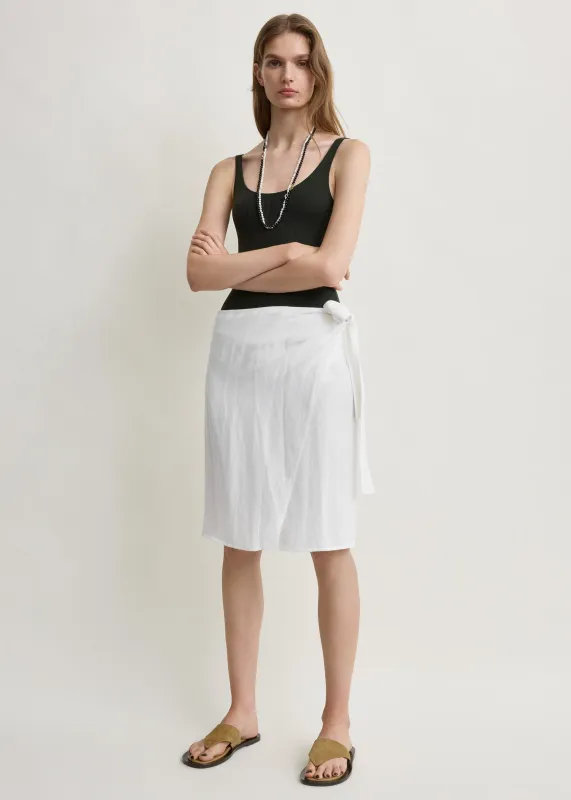 Beach pareo white made by Toteme
