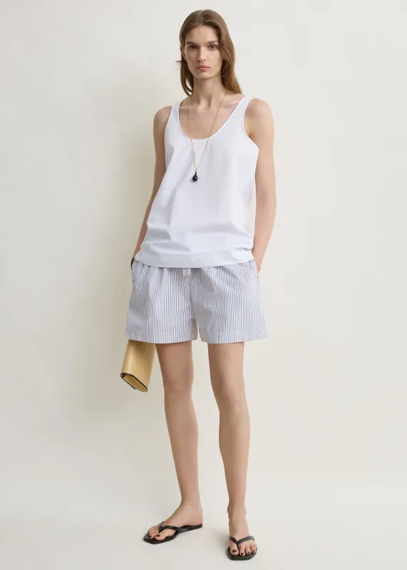 Striped summer shorts blue/yellow made by Toteme