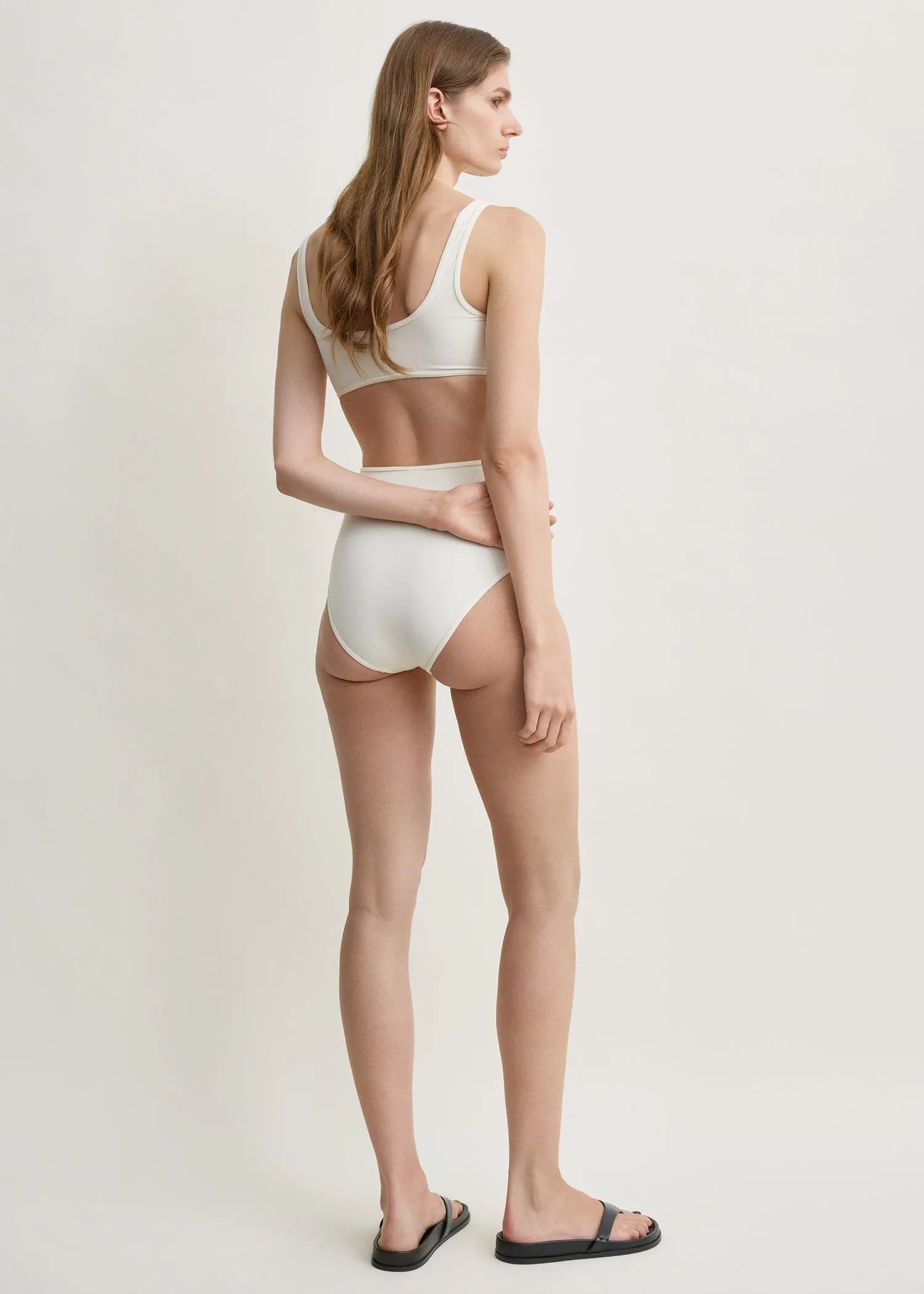 U-neck bikini top ecru sold by Toteme product image thumbnail 3