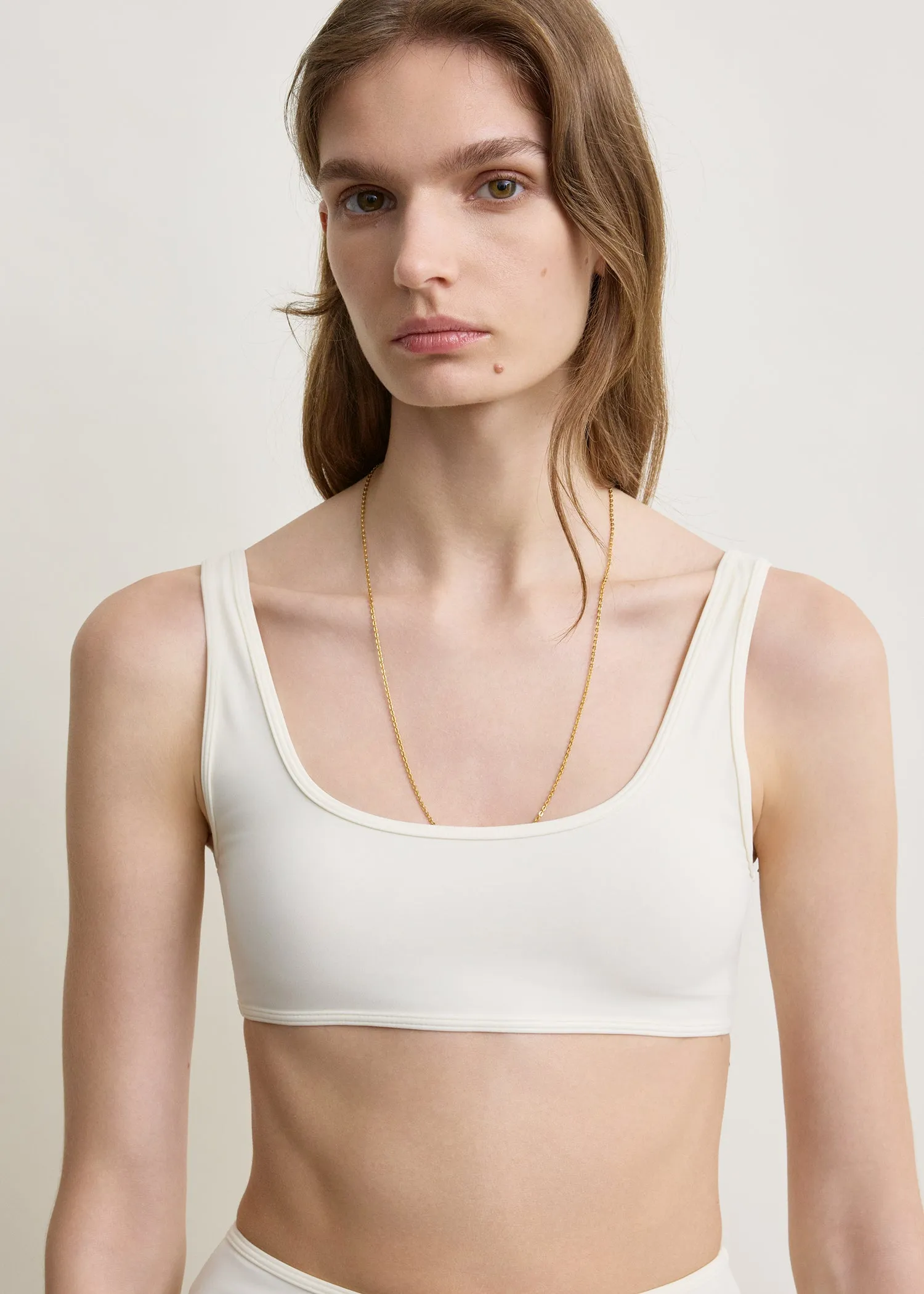 U-neck bikini top ecru sold by Toteme product image thumbnail 4