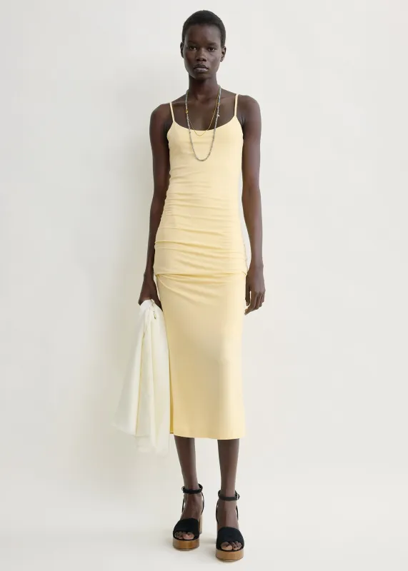 Draped slip dress buttercup made by Toteme