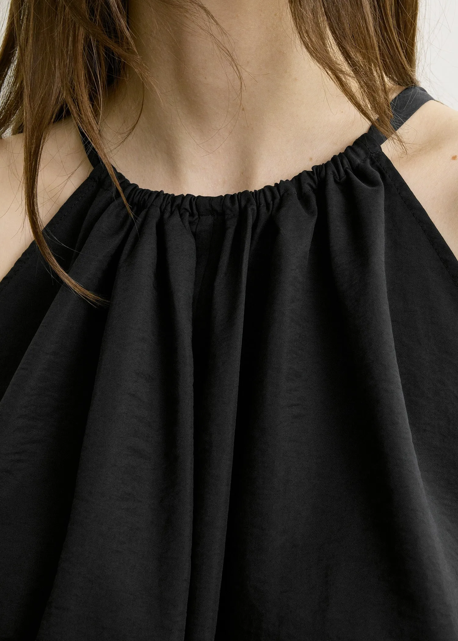 Parachute halter top black sold by Toteme product image thumbnail 5