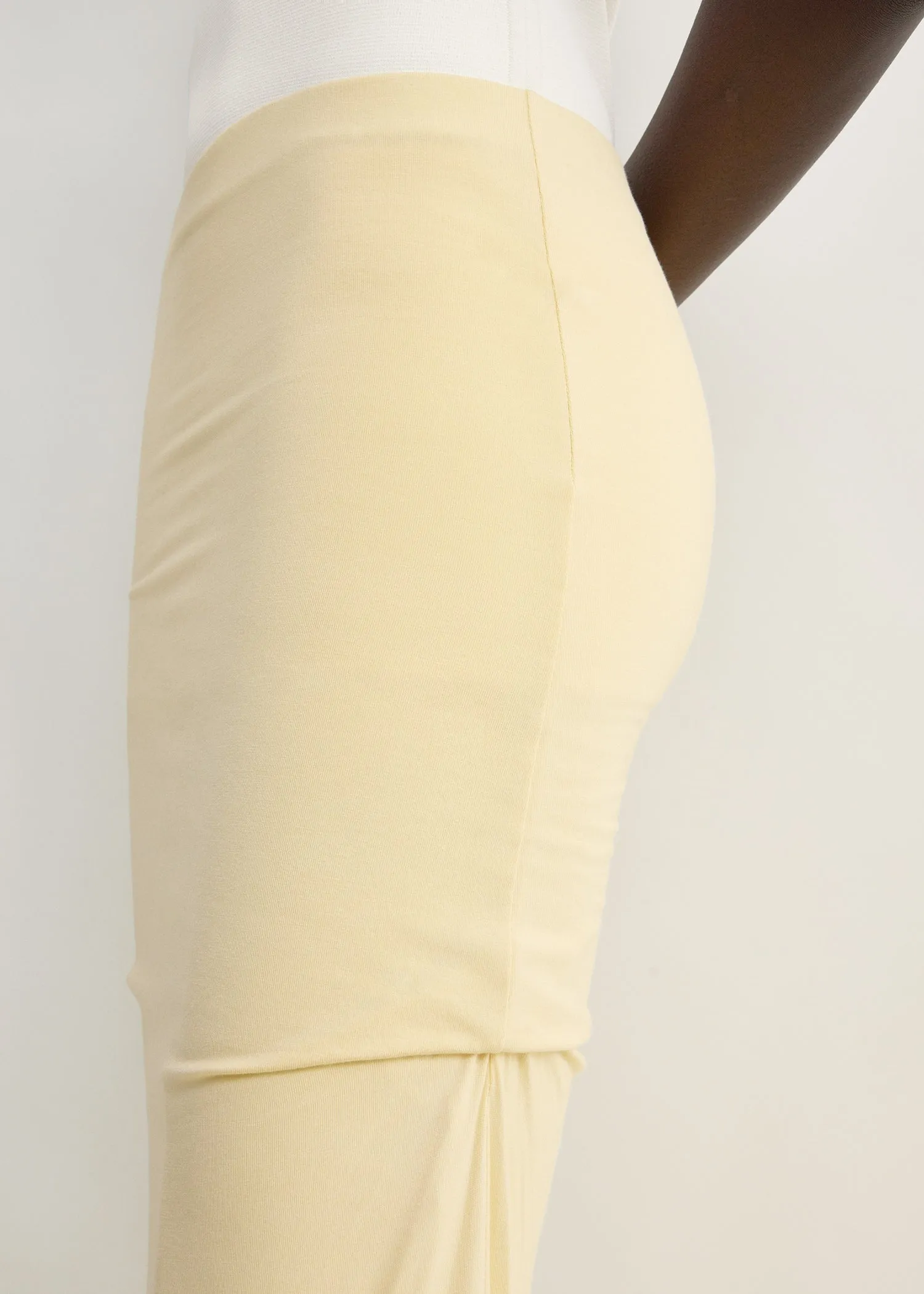 Draped jersey skirt buttercup sold by Toteme product image thumbnail 4