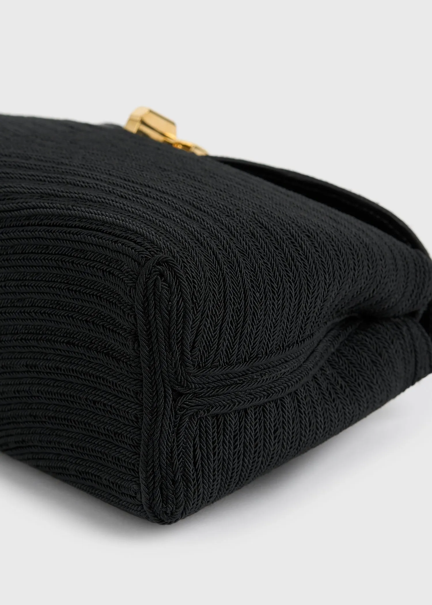 T-lock rope clutch black sold by Toteme product image thumbnail 4