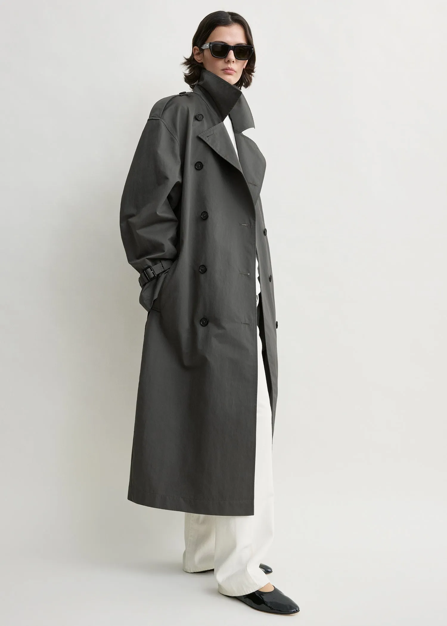 Crisp summer trench taupe sold by Toteme product image thumbnail 2