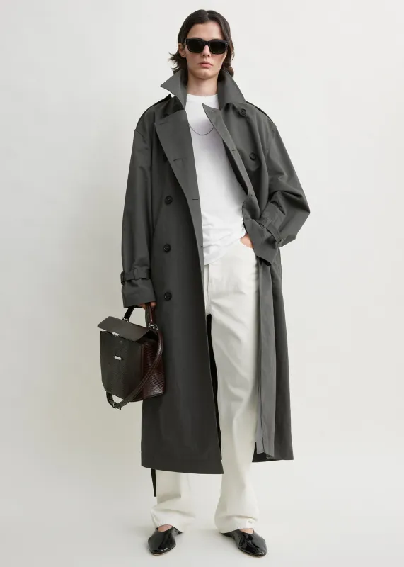 Crisp summer trench taupe made by Toteme