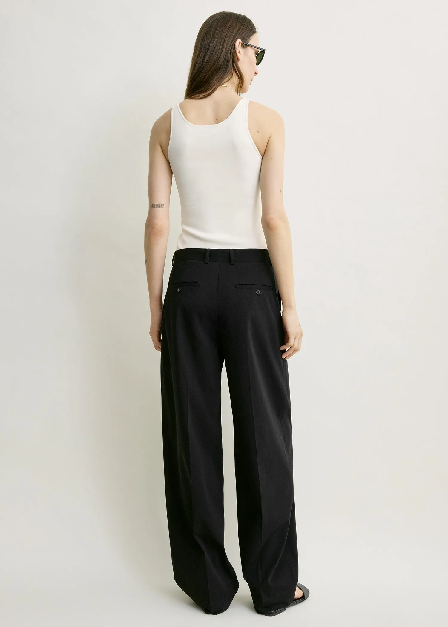 Classic compact knit tank white sold by Toteme product image thumbnail 3