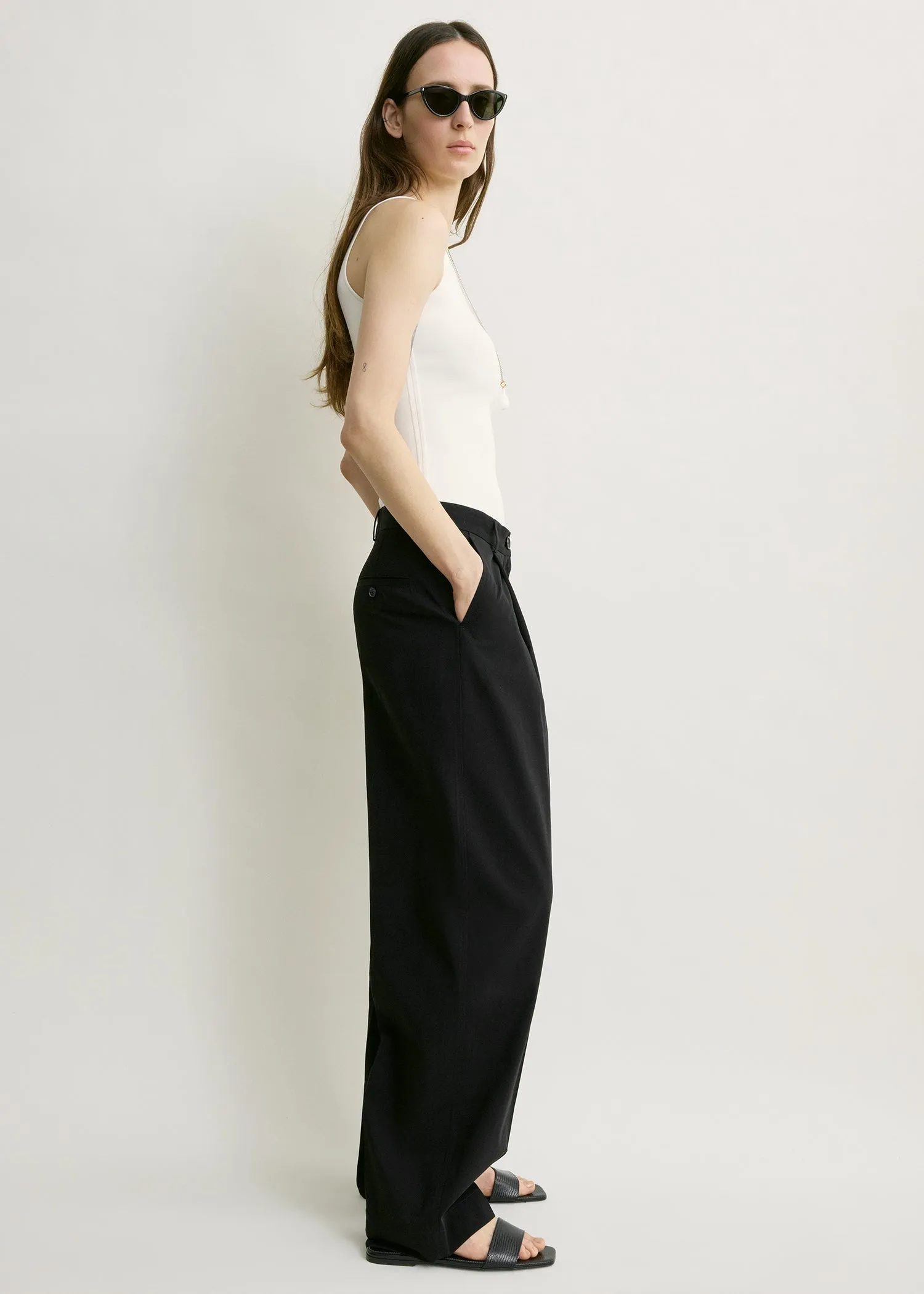 Classic compact knit tank white sold by Toteme product image thumbnail 2