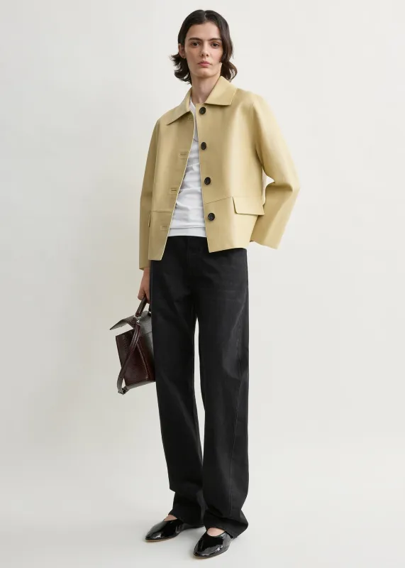 Bonded leather jacket chai made by Toteme