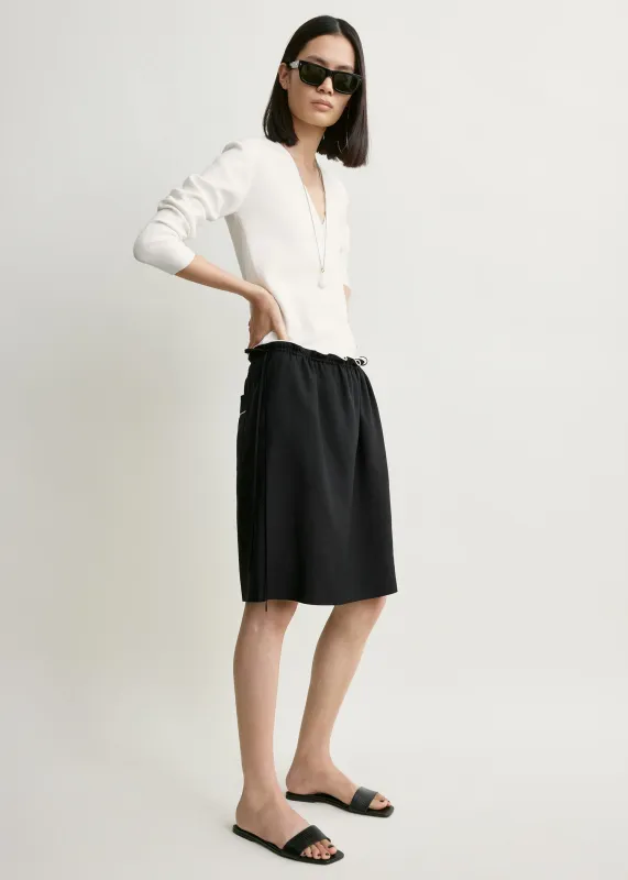 Silk pj skirt black made by Toteme